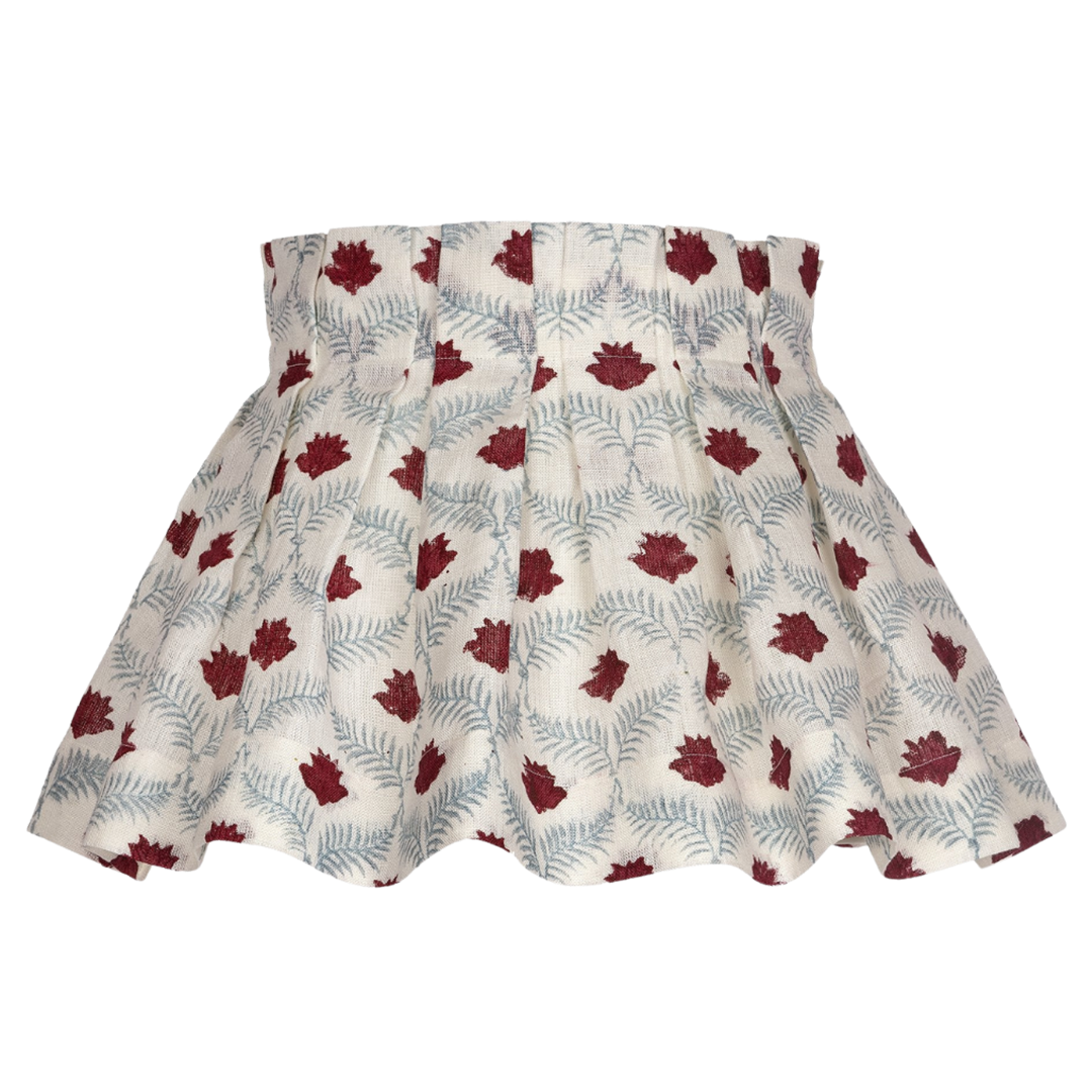 Lotus Linen Loose Box Pleat Lampshade