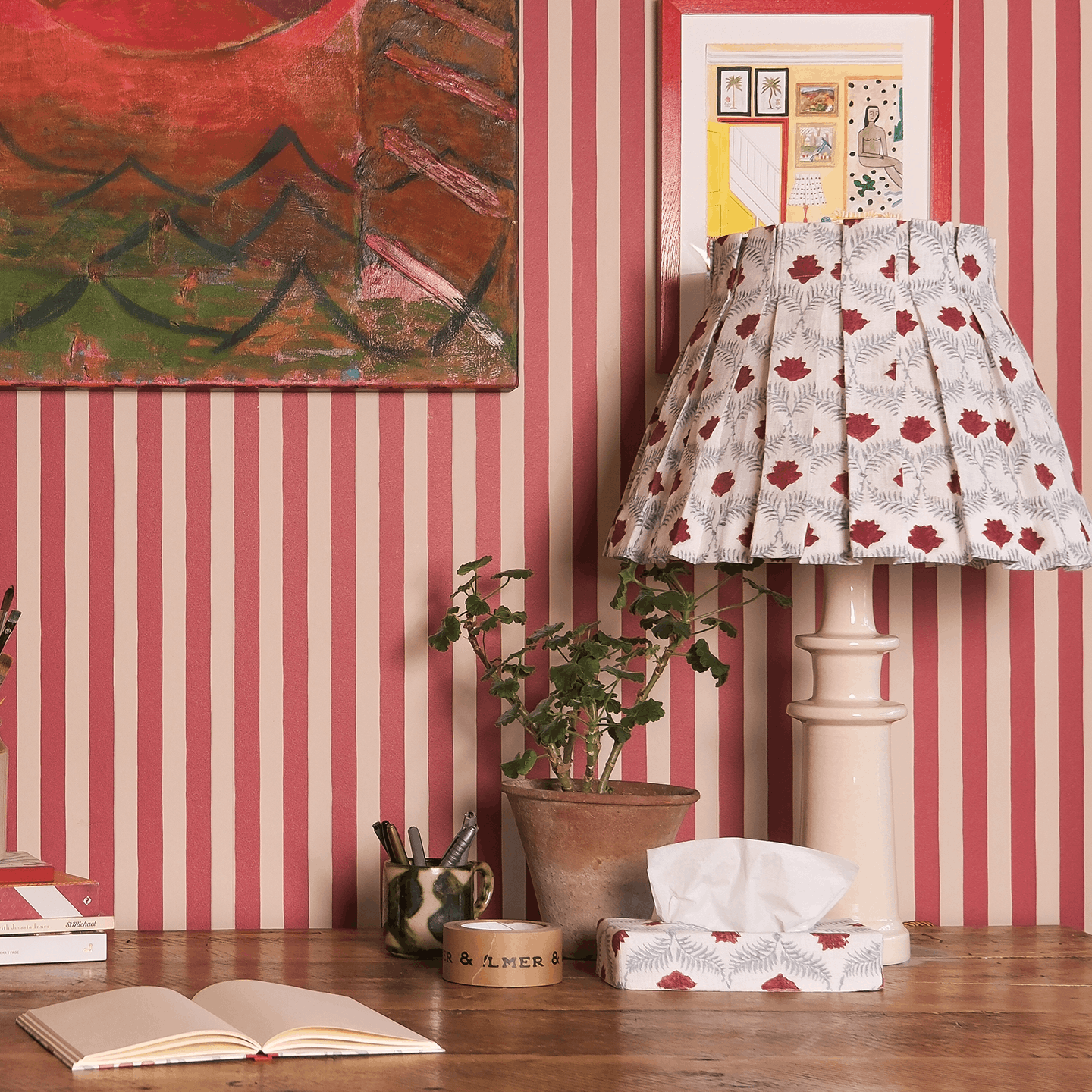 Skinny Lotus Linen Tissue Box Cover