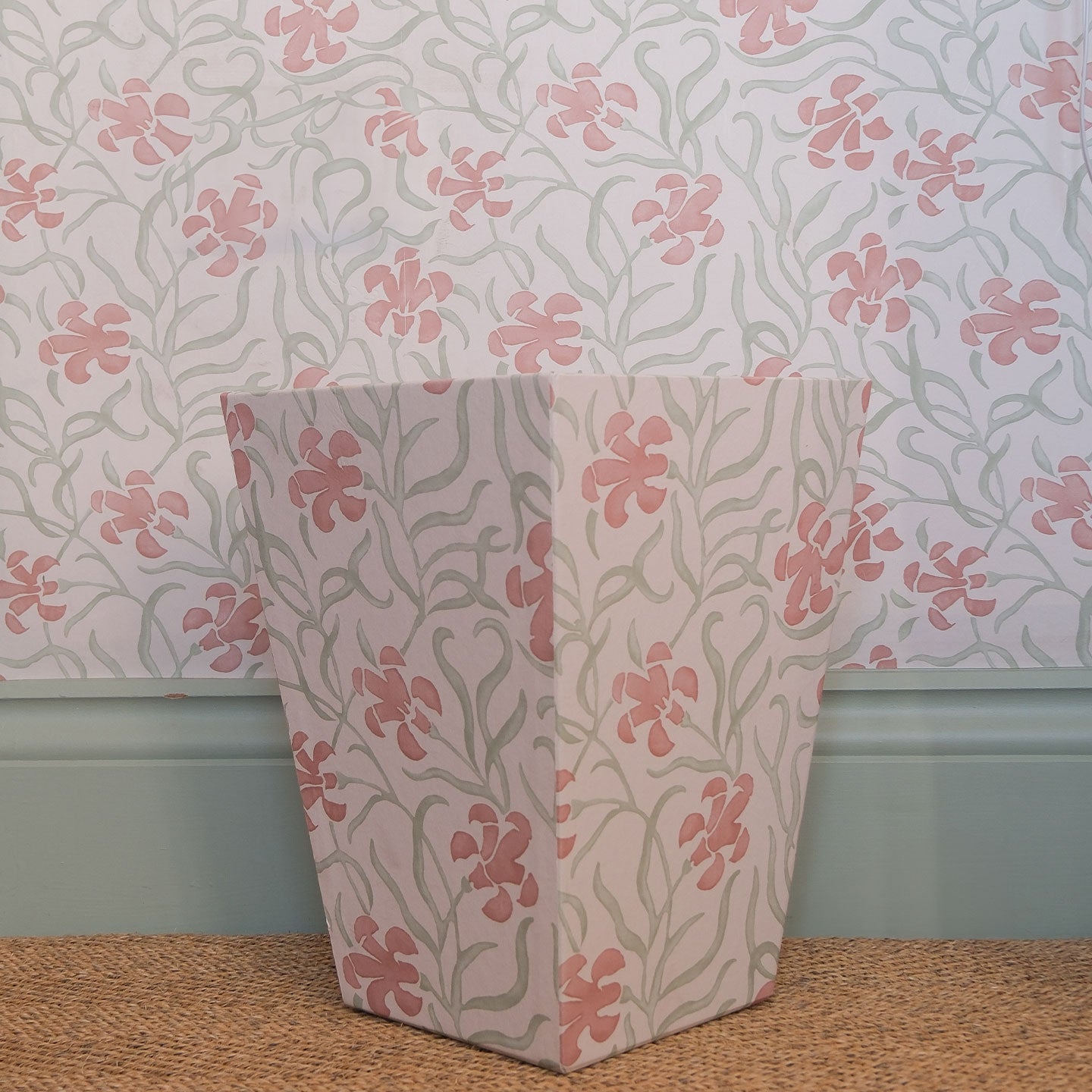 Okra Terracotta Palm Waste Paper Bin