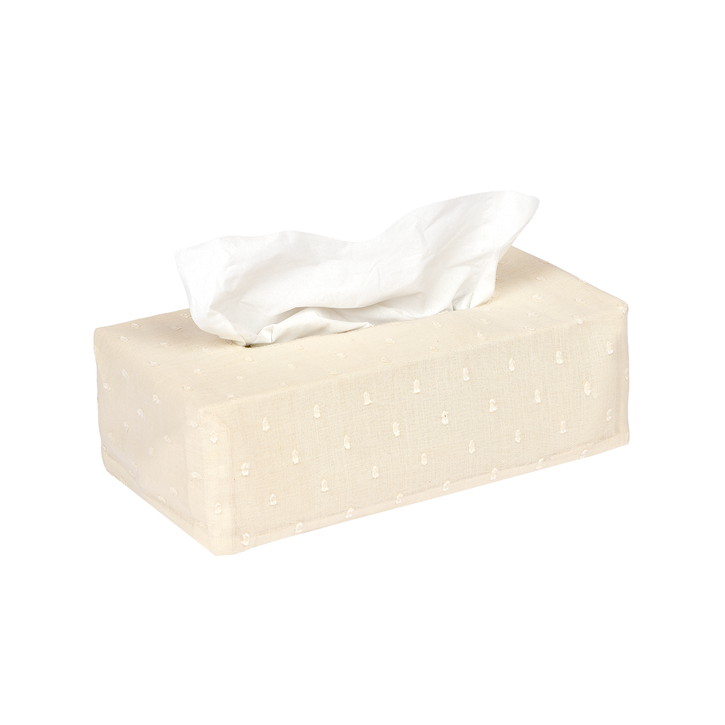 The OG Embroidered Swiss Dot Tissue Box Cover