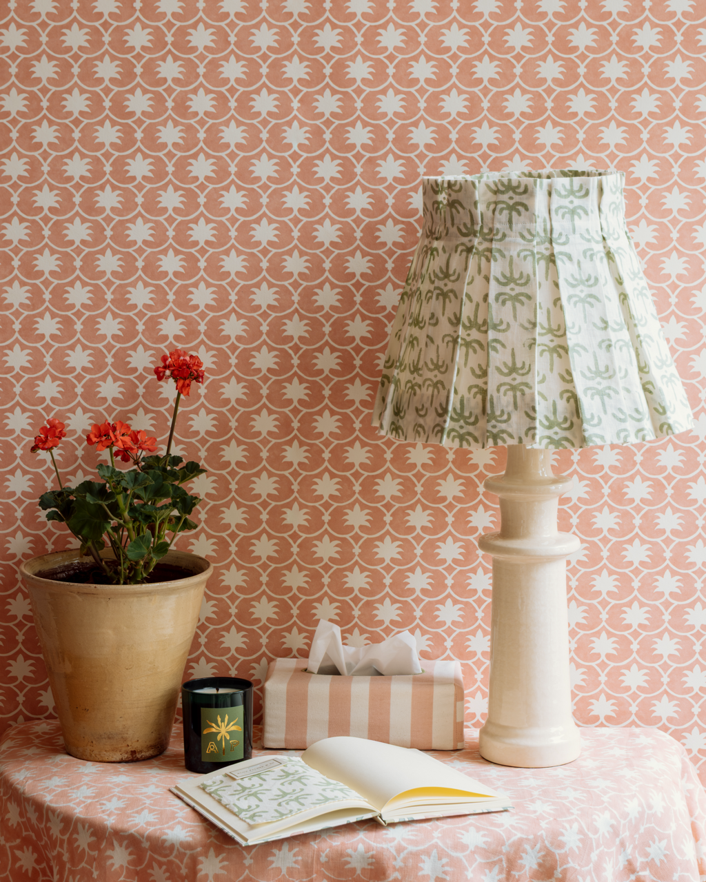 Ivory Candlestick Lamp Base