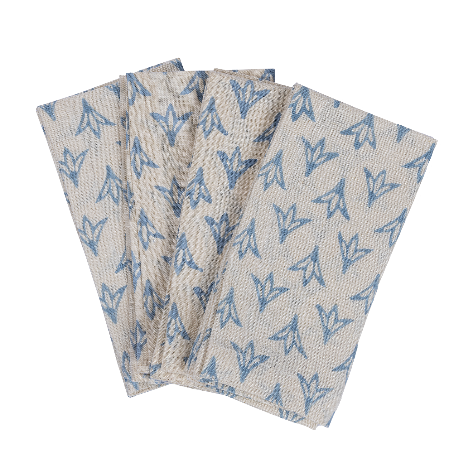 Petrol Papaya Linen Classic Napkins - Set of 4