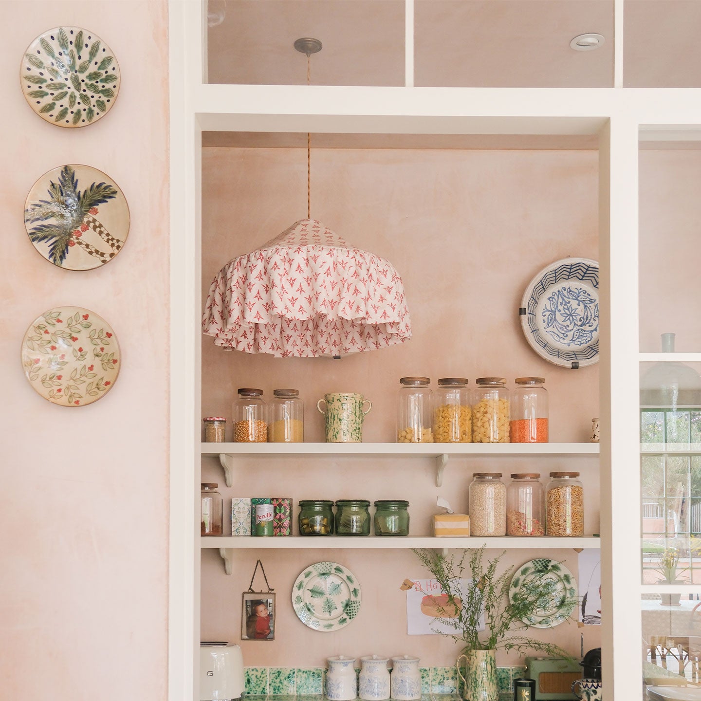 Poppy Papaya Linen Pantry Lampshade