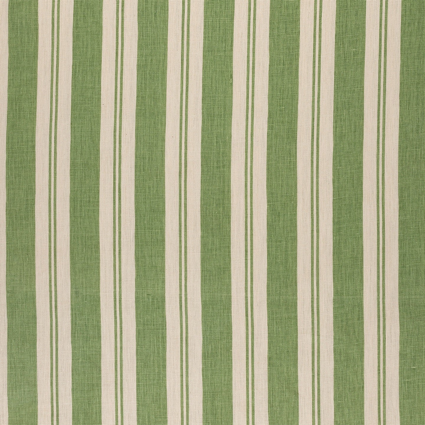 Raj Grasshopper Stripe Linen Fabric