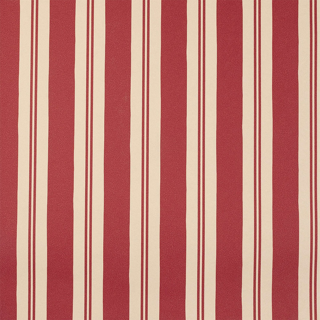 Raj Red Stripe Wallpaper