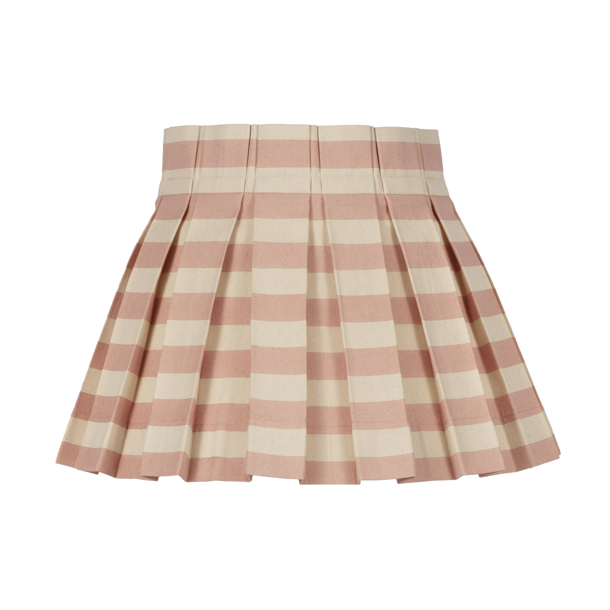 SAMPLE SALE Tangier Rhubarb Stripe Cotton Box Pleat Lampshades