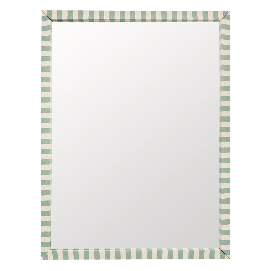 Tangier Iceberg Stripe Fabric Mirror