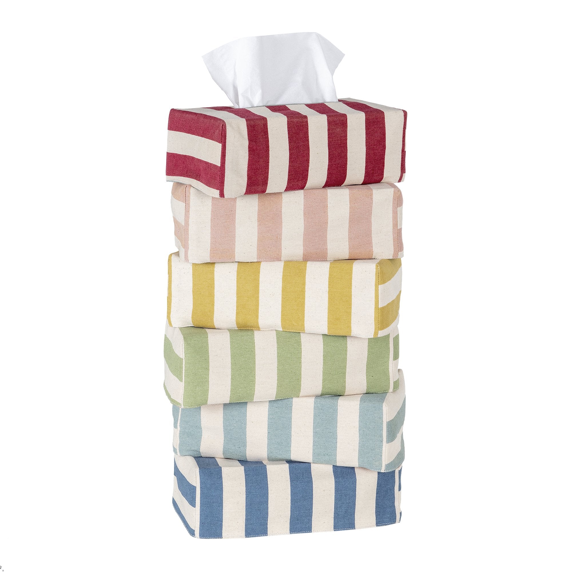 The OG Tangier Stripe Tissue Box Cover - Alice Palmer & Co