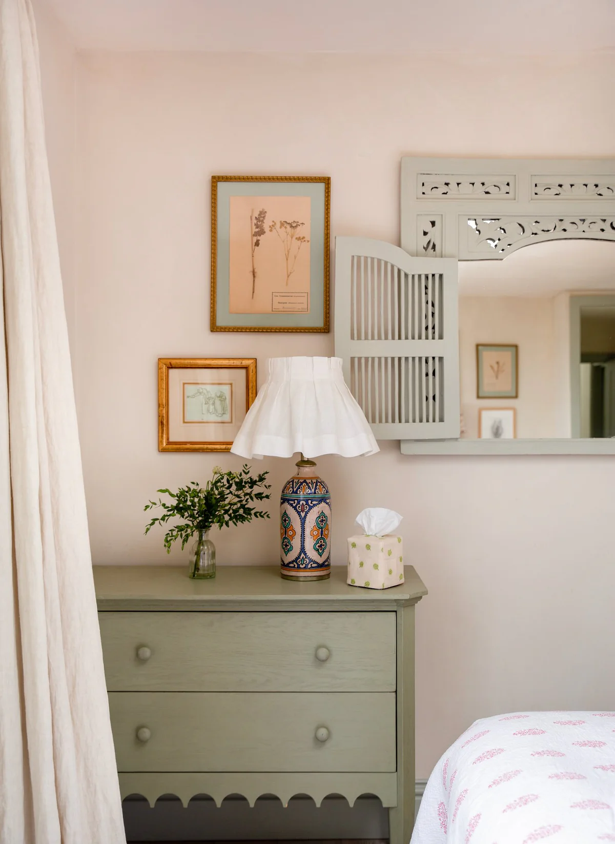 Plain Linen Box Pleat Lampshades