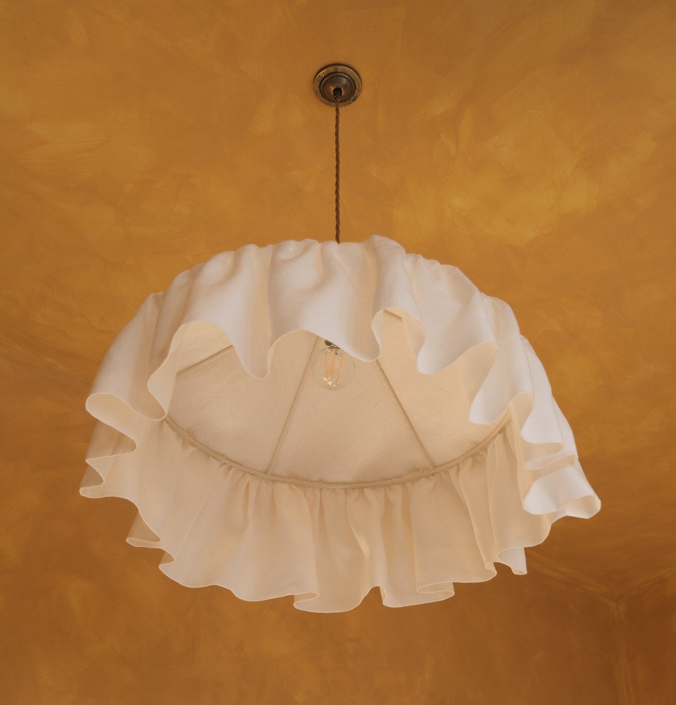 White Linen Pantry Lampshade - Alice Palmer & Co