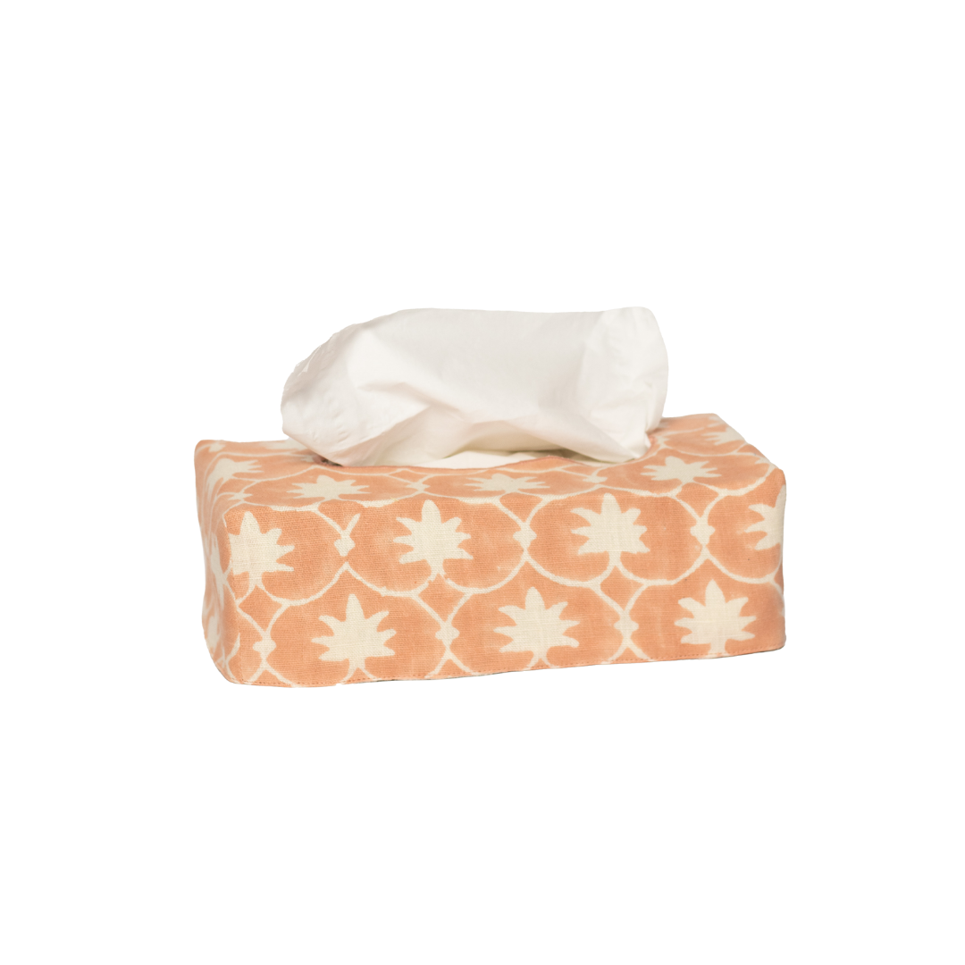 The OG Palm Grove Linen Tissue Box Cover