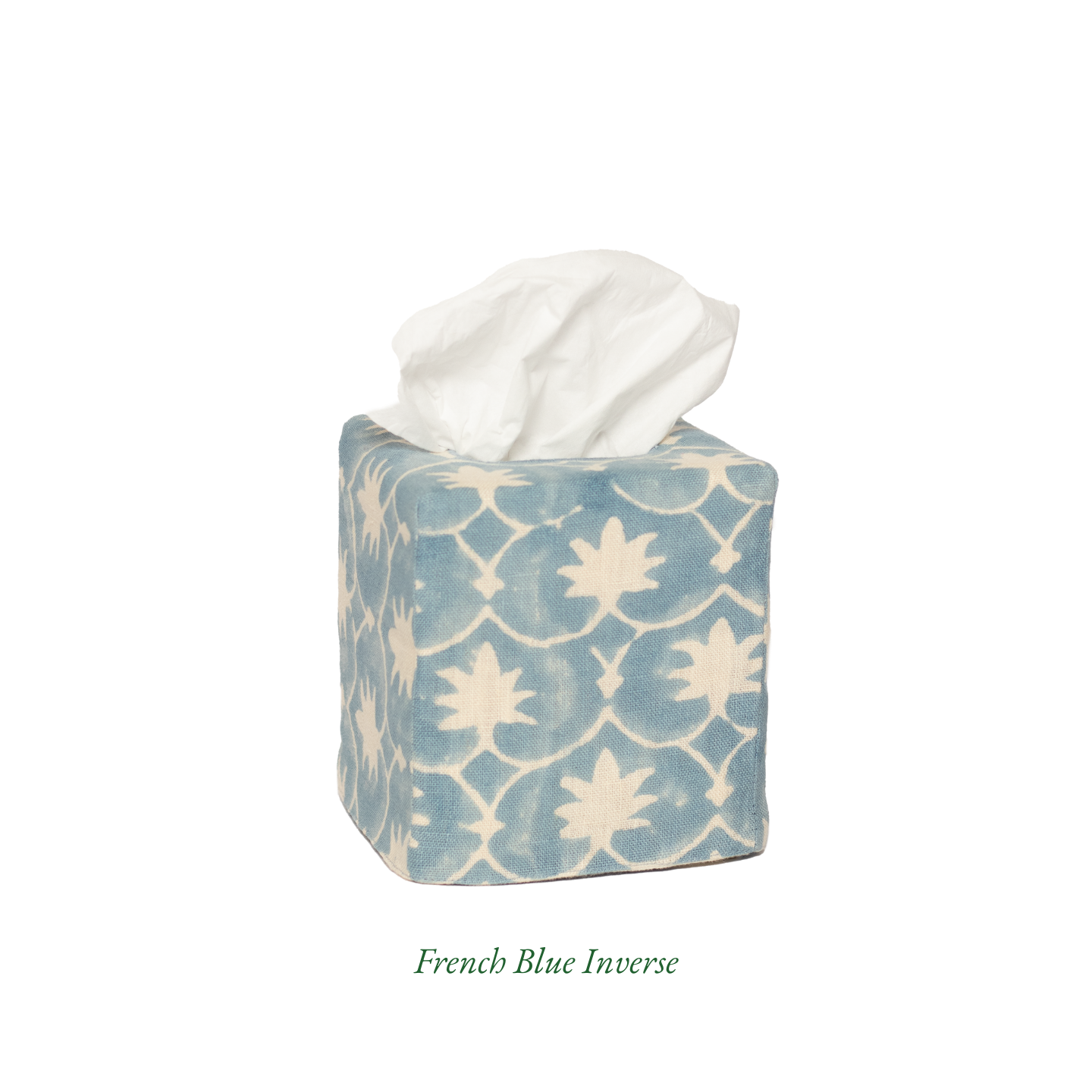 Square Palm Grove Linen Tissue Box Cover