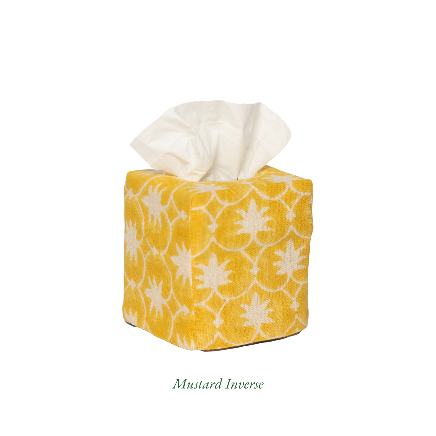 Square Palm Grove Linen Tissue Box Cover