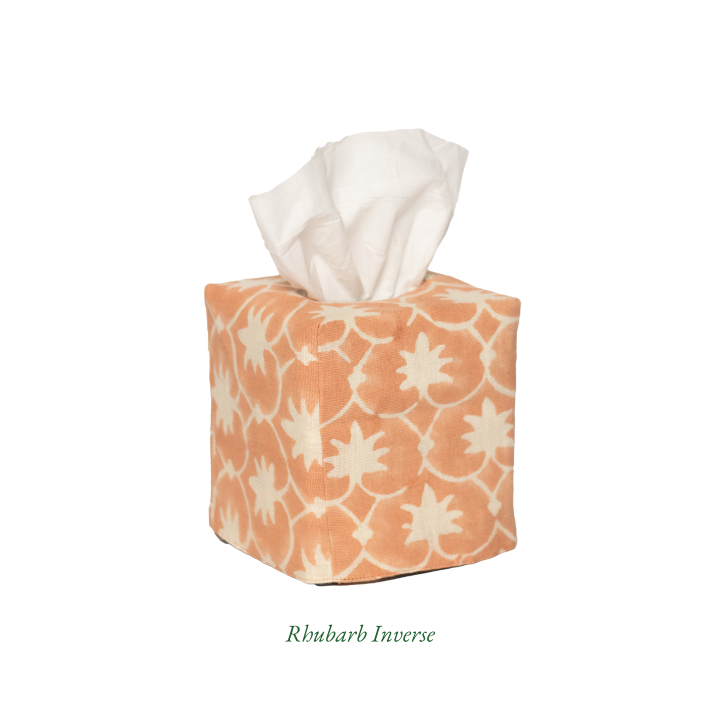 Square Palm Grove Linen Tissue Box Cover