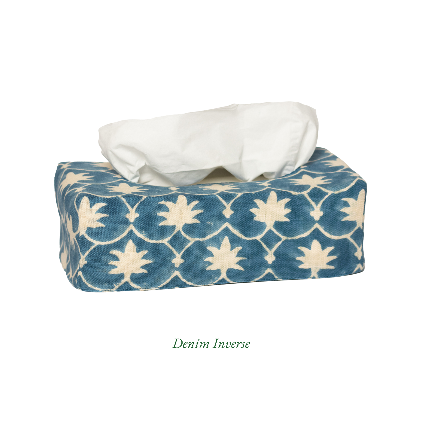 The OG Palm Grove Linen Tissue Box Cover