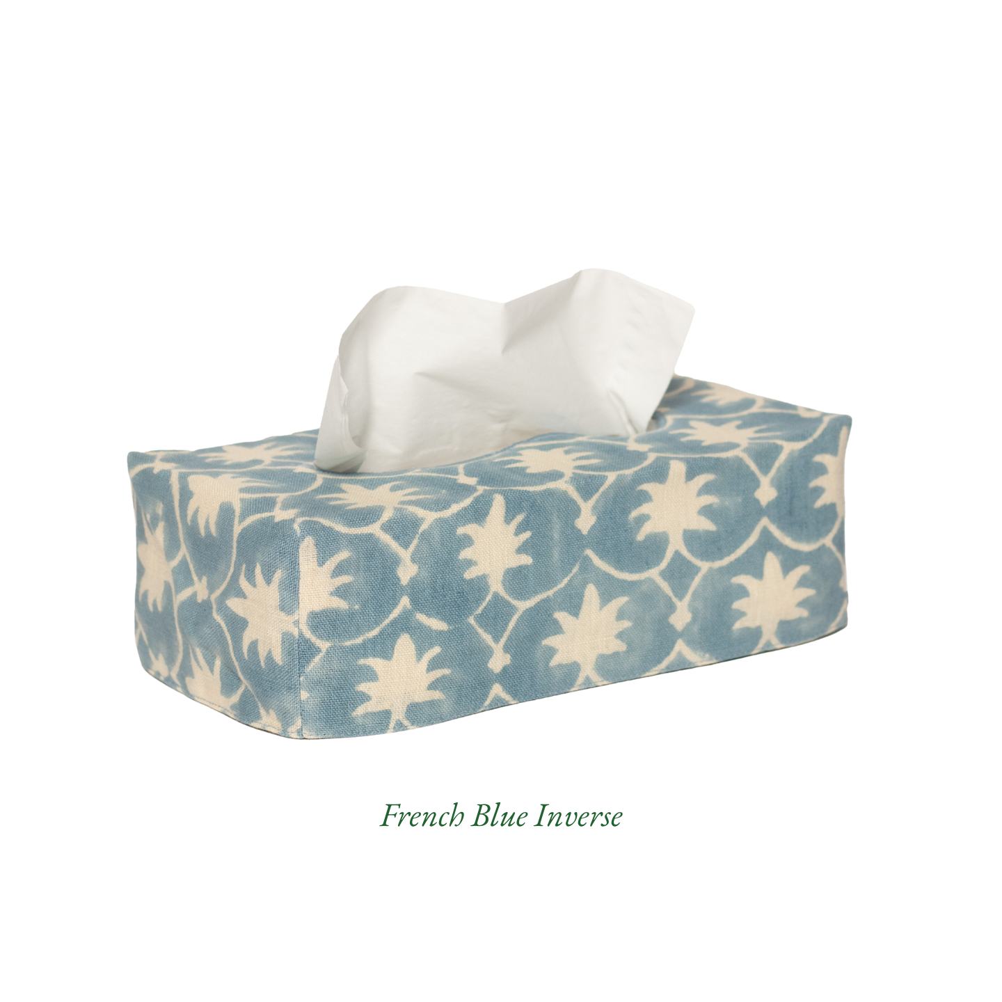 The OG Palm Grove Linen Tissue Box Cover