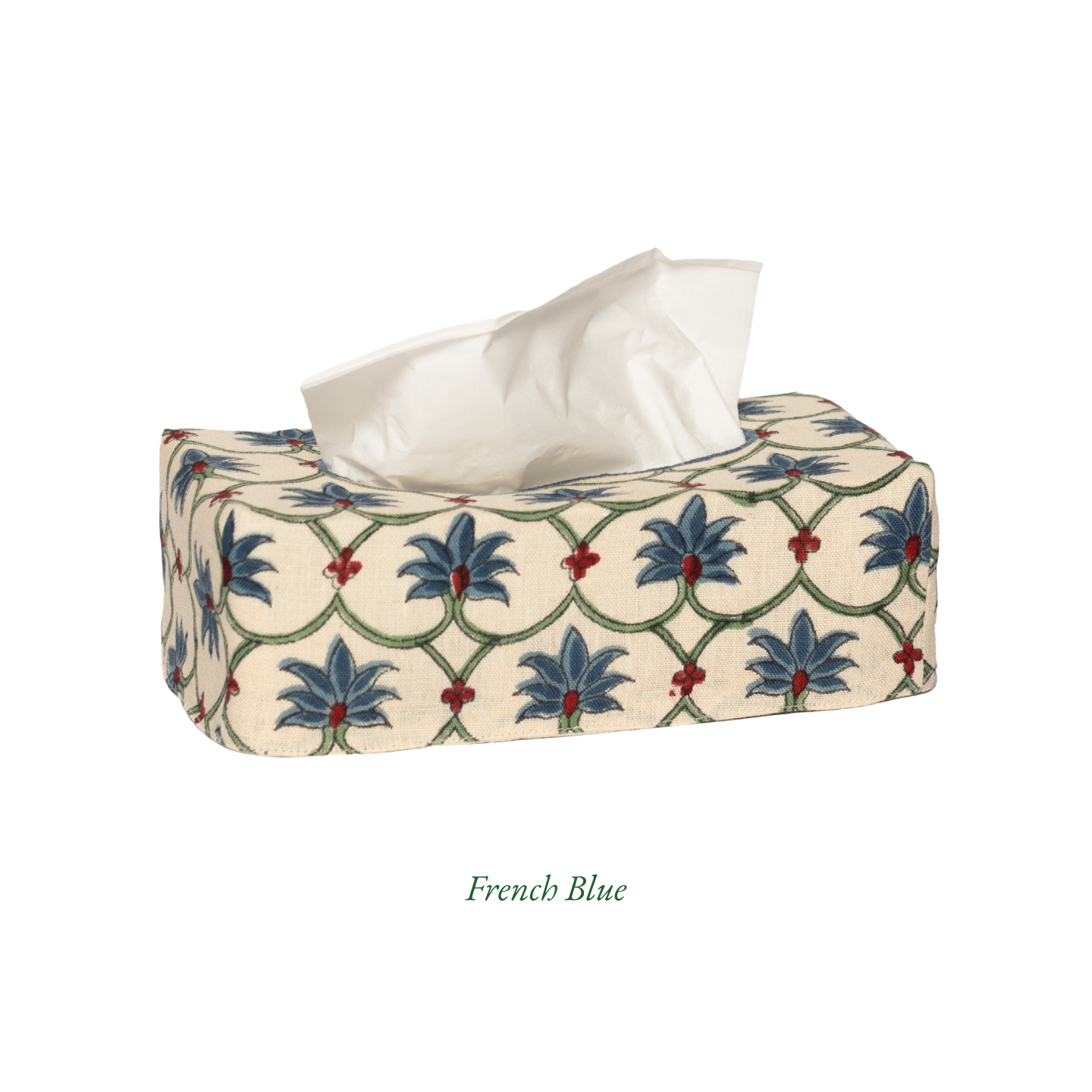 The OG Palm Grove Linen Tissue Box Cover