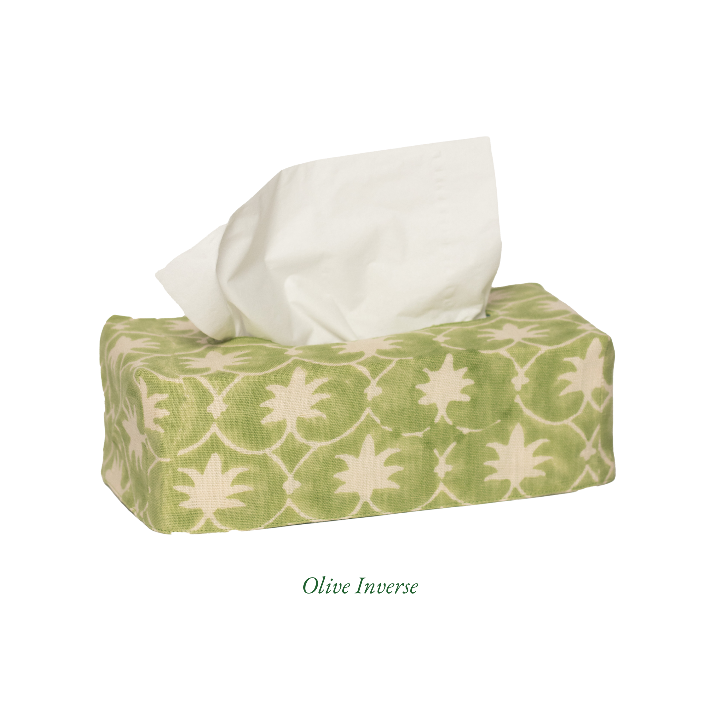 The OG Palm Grove Linen Tissue Box Cover