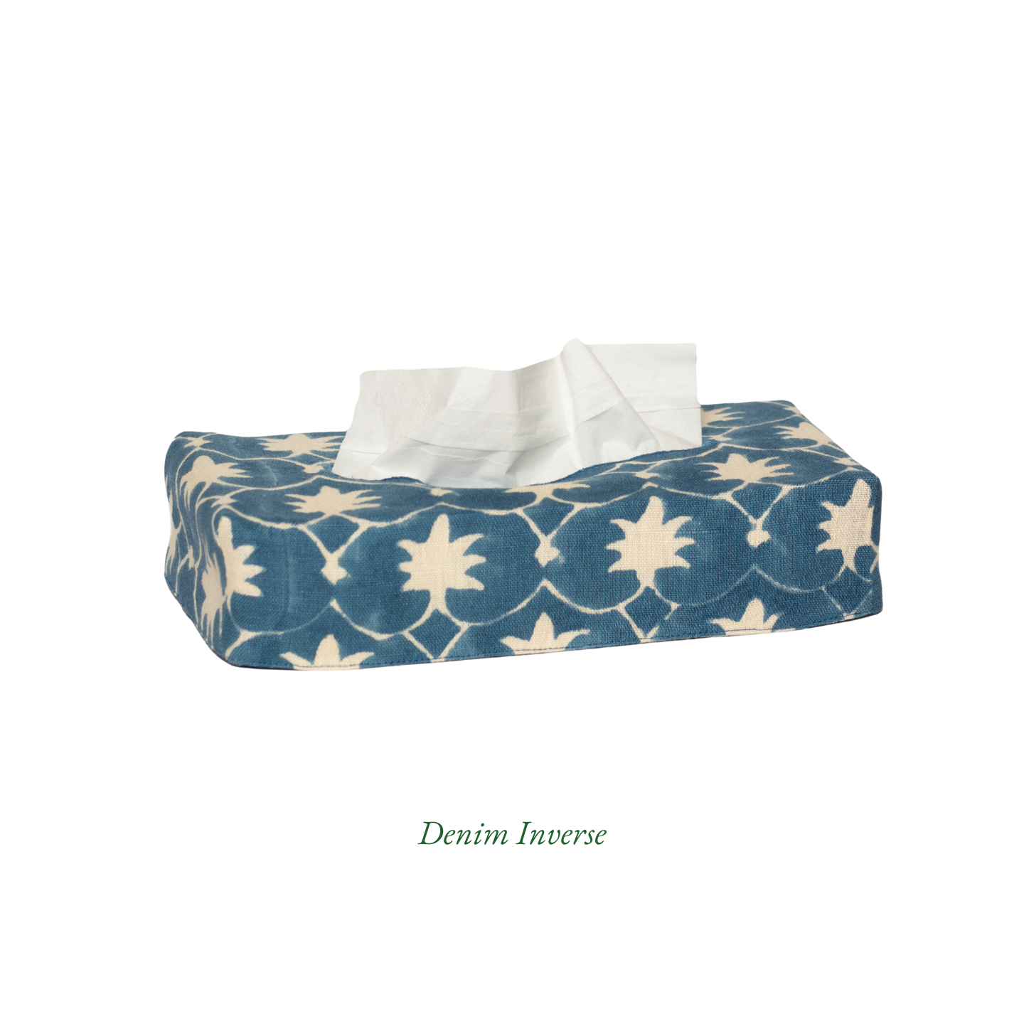 Skinny Palm Grove Linen Tissue Box Cover