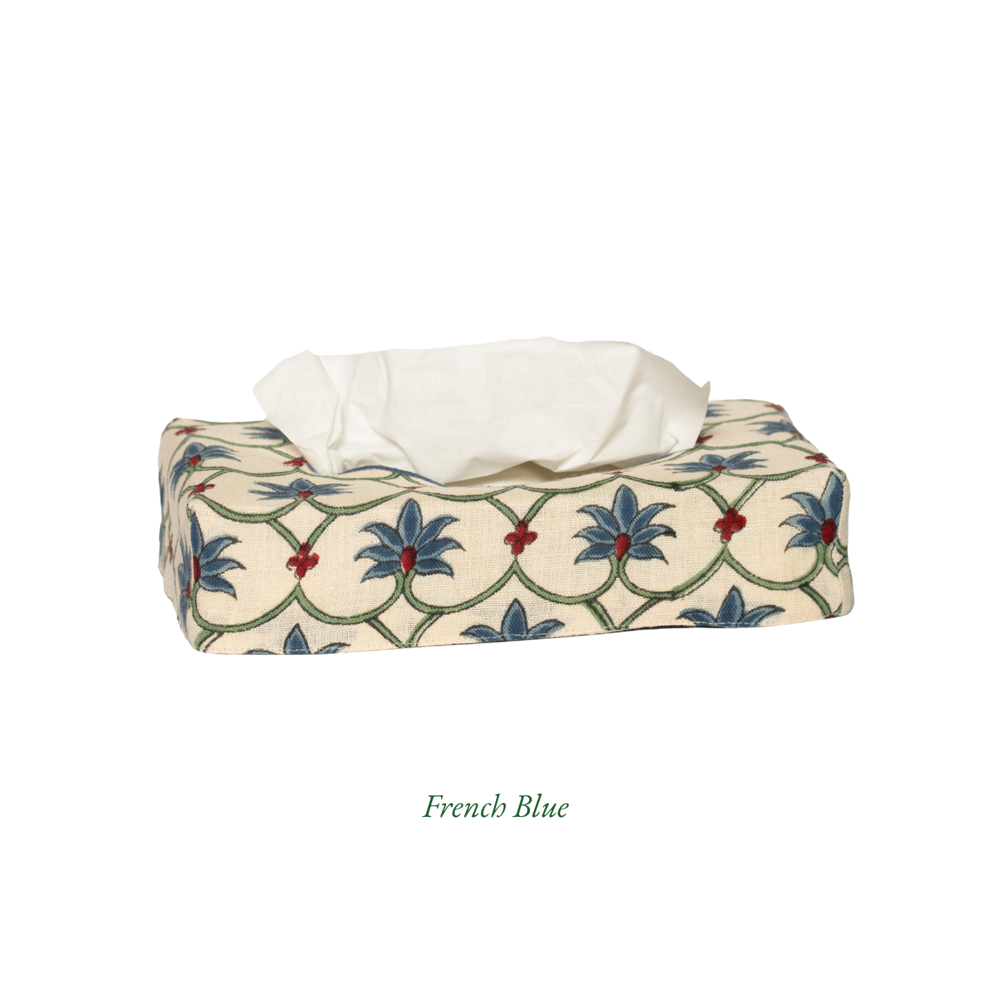 Skinny Palm Grove Linen Tissue Box Cover