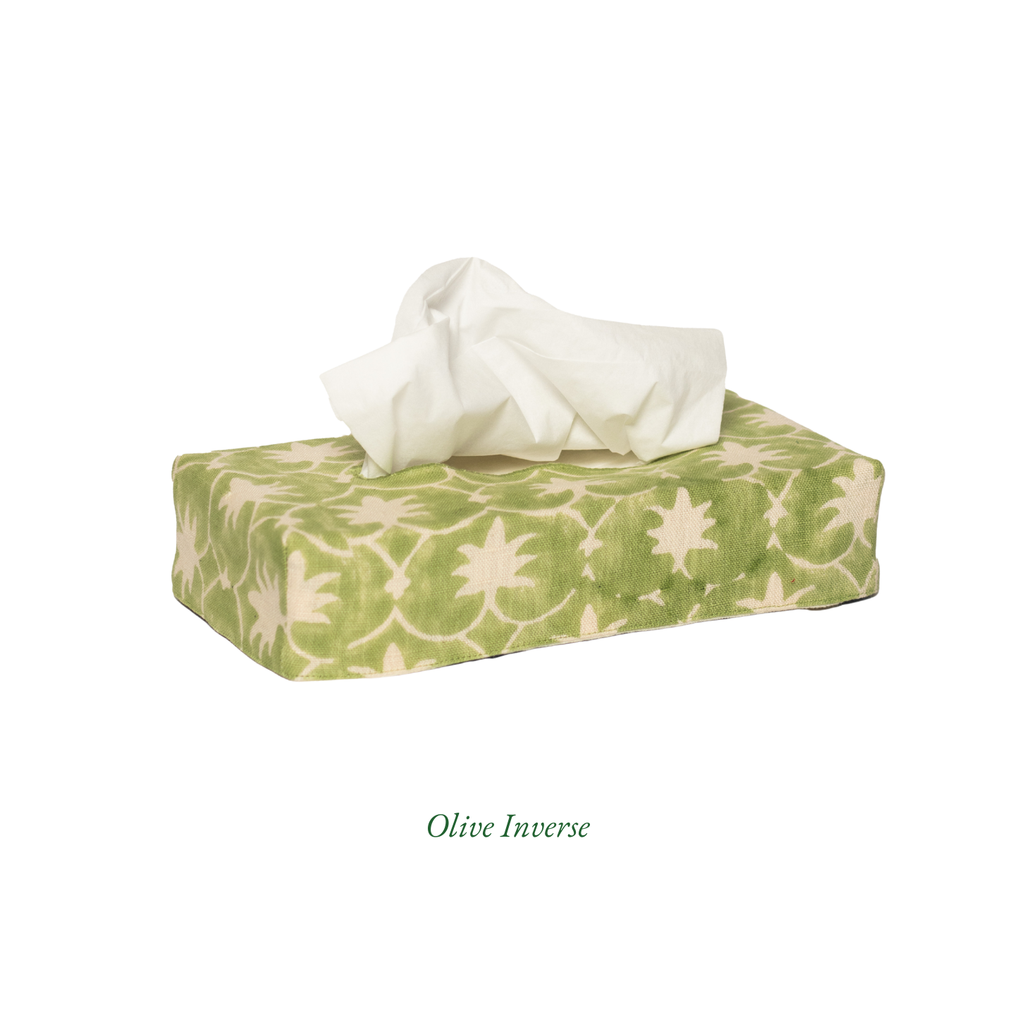 Skinny Palm Grove Linen Tissue Box Cover