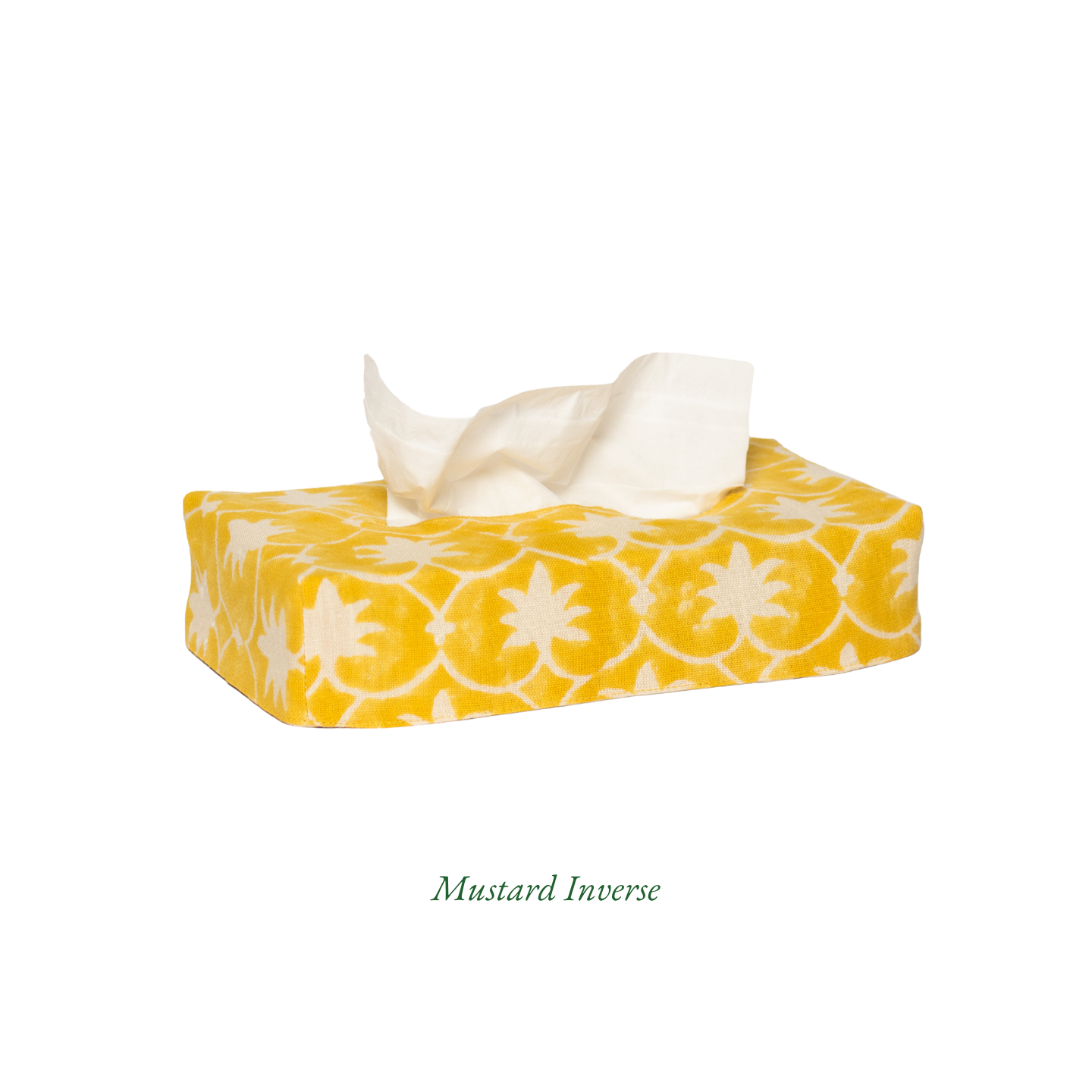 Skinny Palm Grove Linen Tissue Box Cover