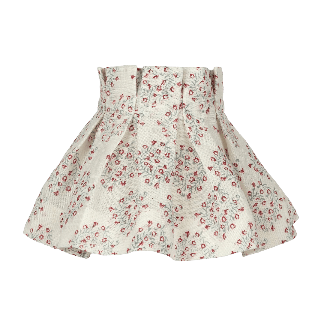 6" Floral Posy Linen Loose Box Pleat Lampshade - Alice Palmer & Co