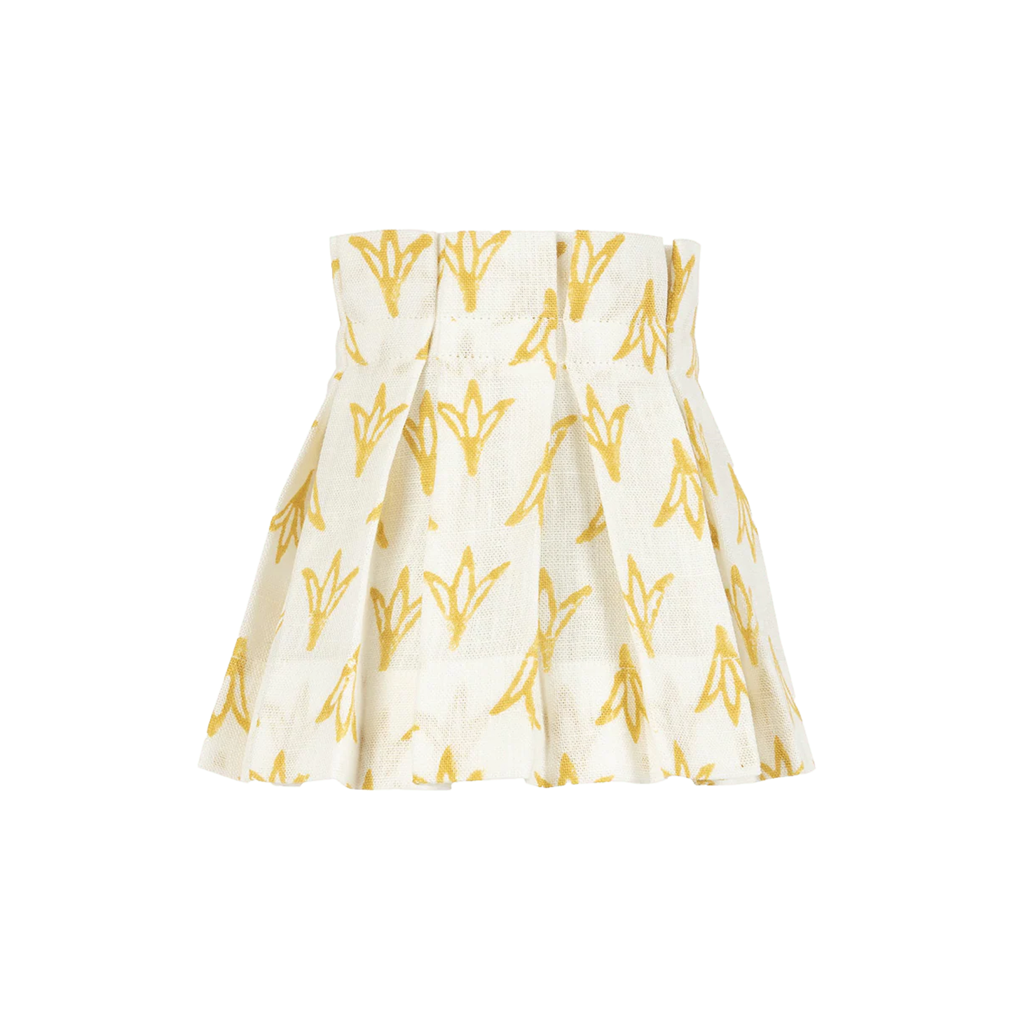 6 inch Daffodil Papaya Linen Structured Box Pleat Lampshade