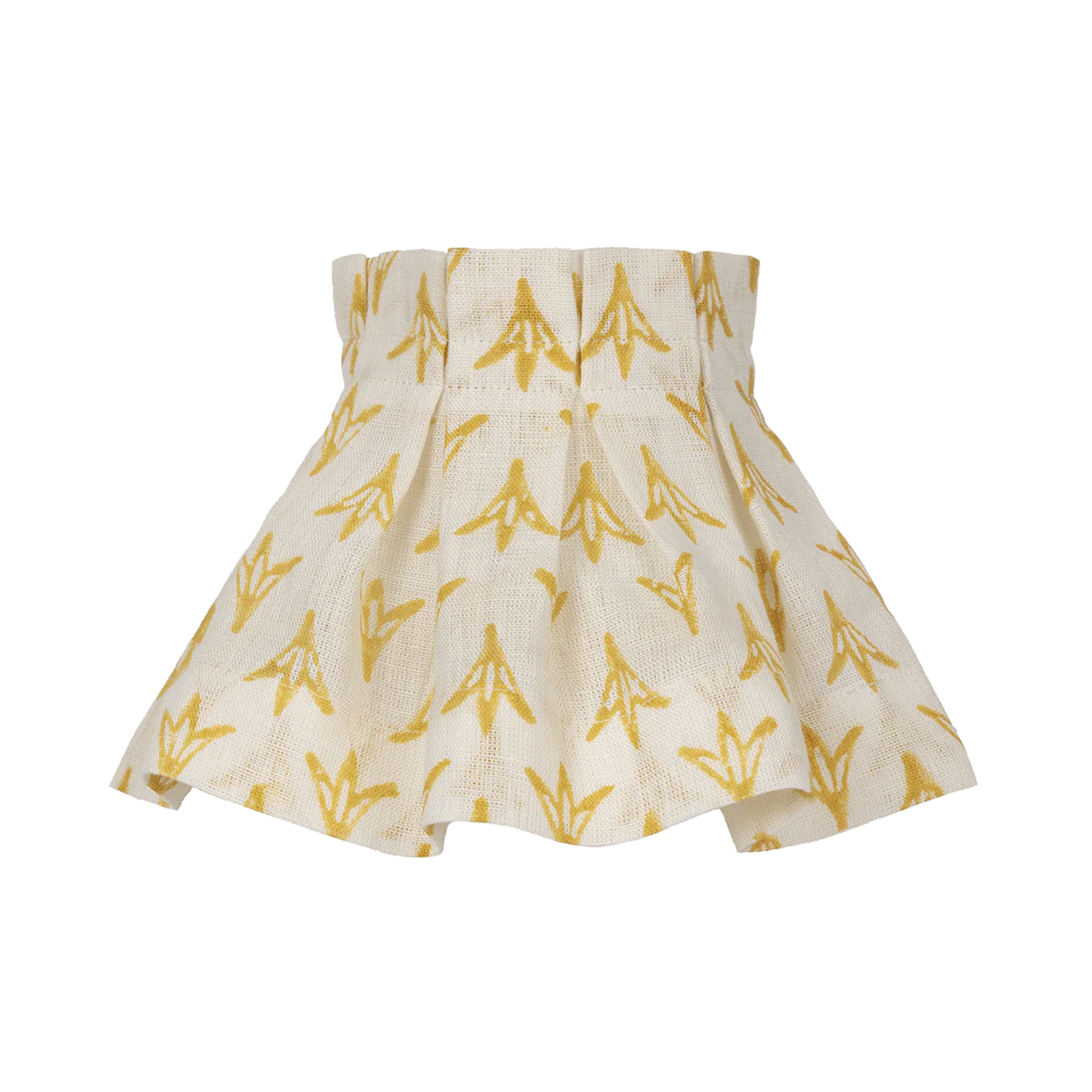 6 inch Daffodil Papaya Linen Loose Box Pleat Lampshade