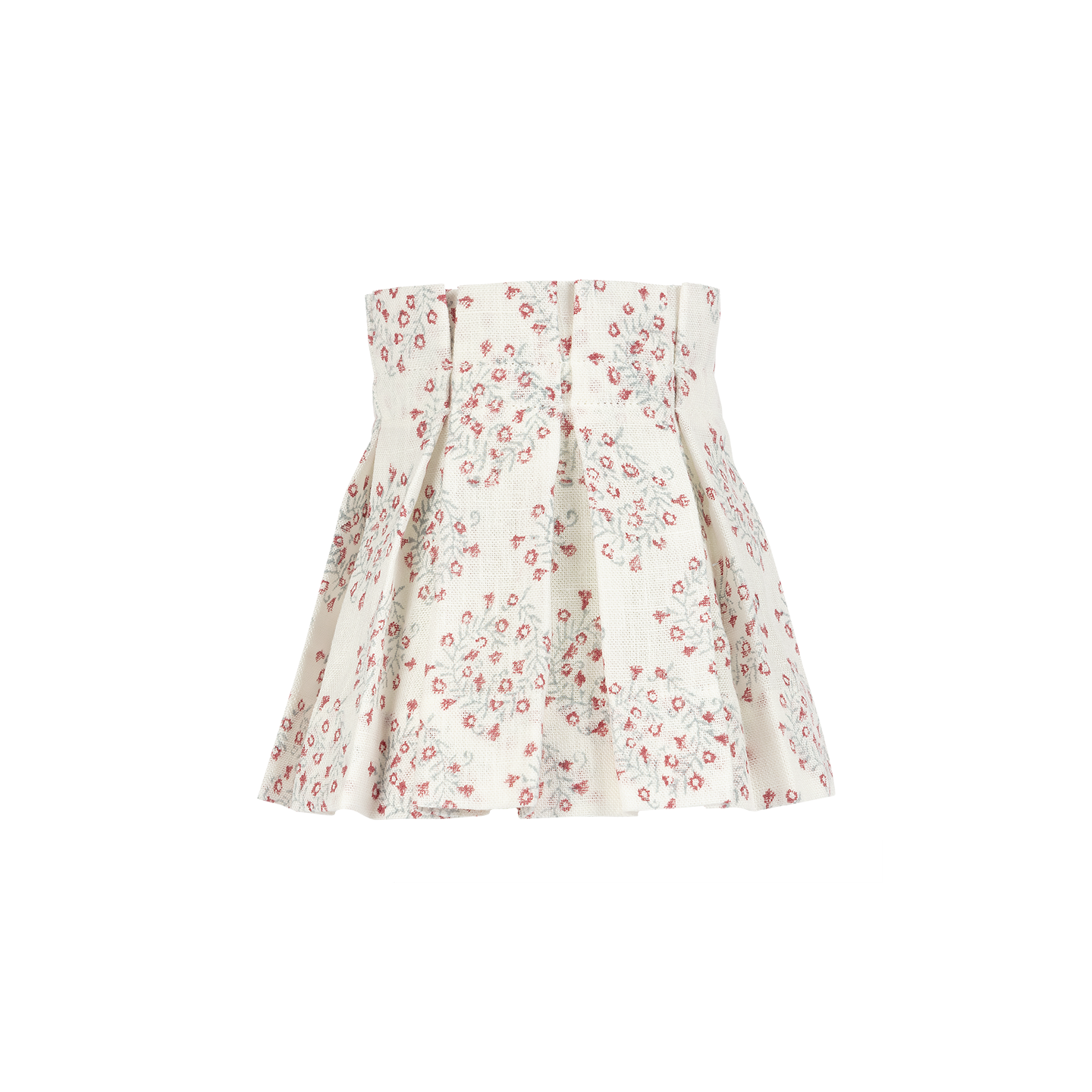 6 inch Floral Posy Linen Structured Box Pleat Lampshade