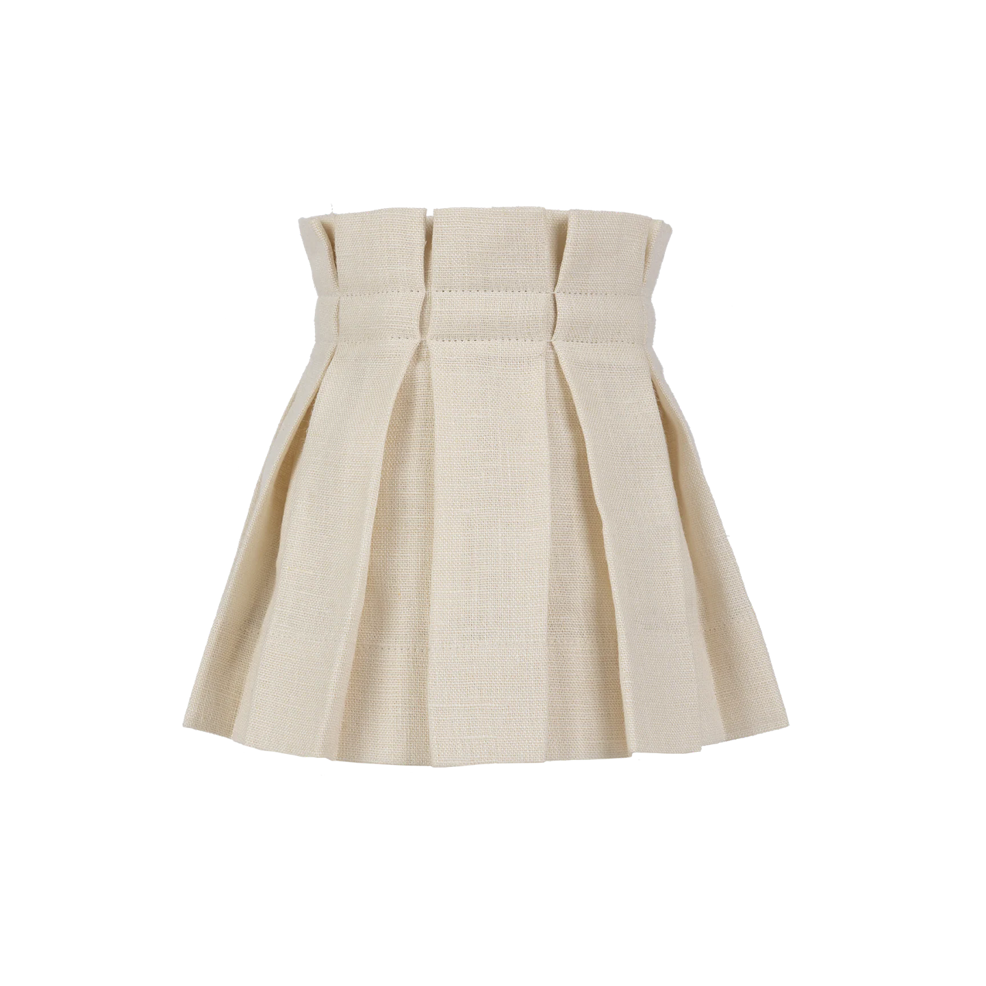 6 inch Oat Linen Structured Box Pleat Lampshade