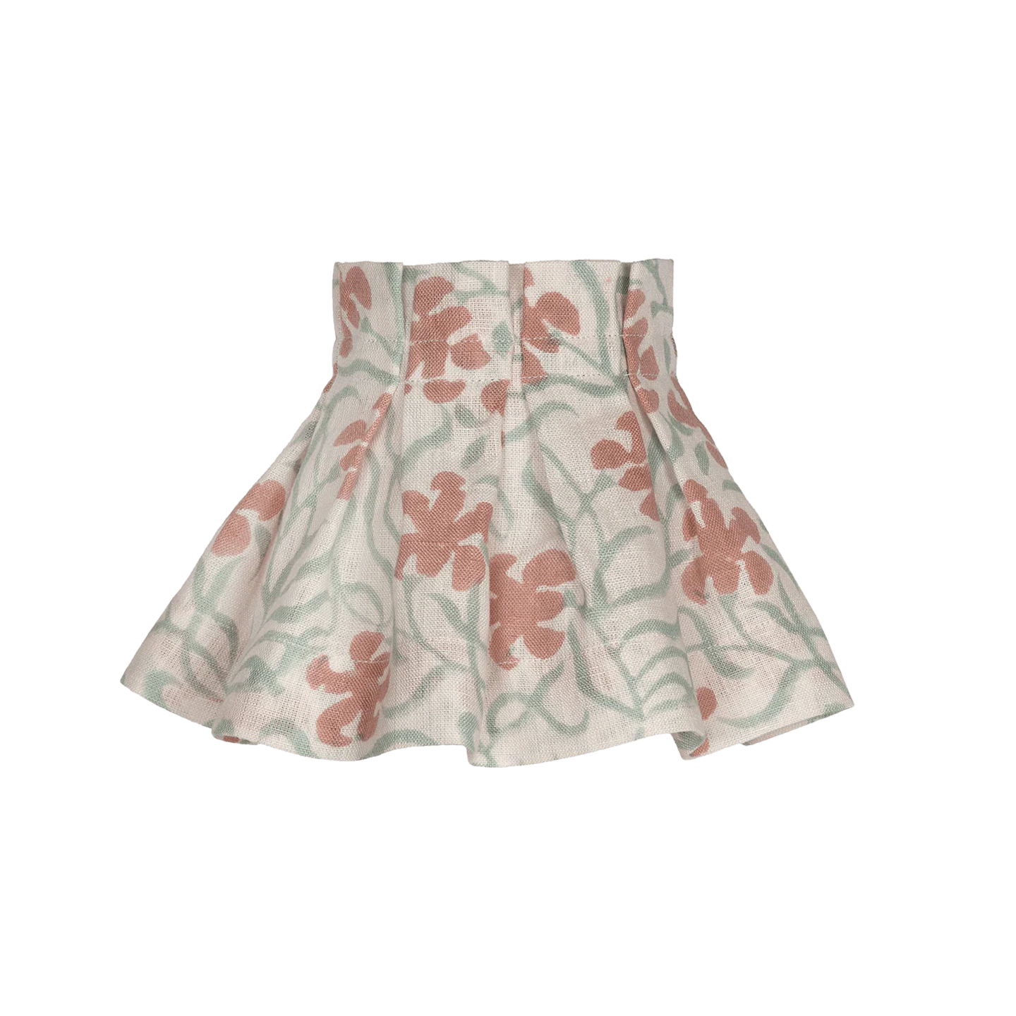 6 inch Terracotta and Eucalyptus Okra Linen Loose Box Pleat Lampshade