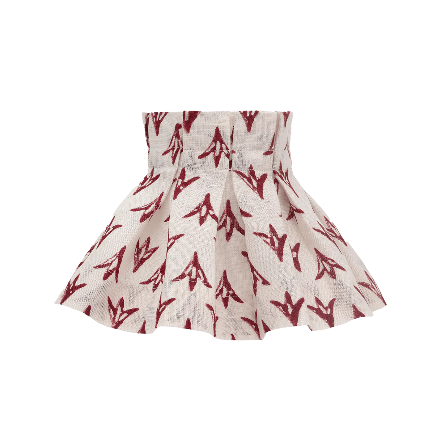 6 inch Poppy Papaya Linen Loose Box Pleat Lampshade