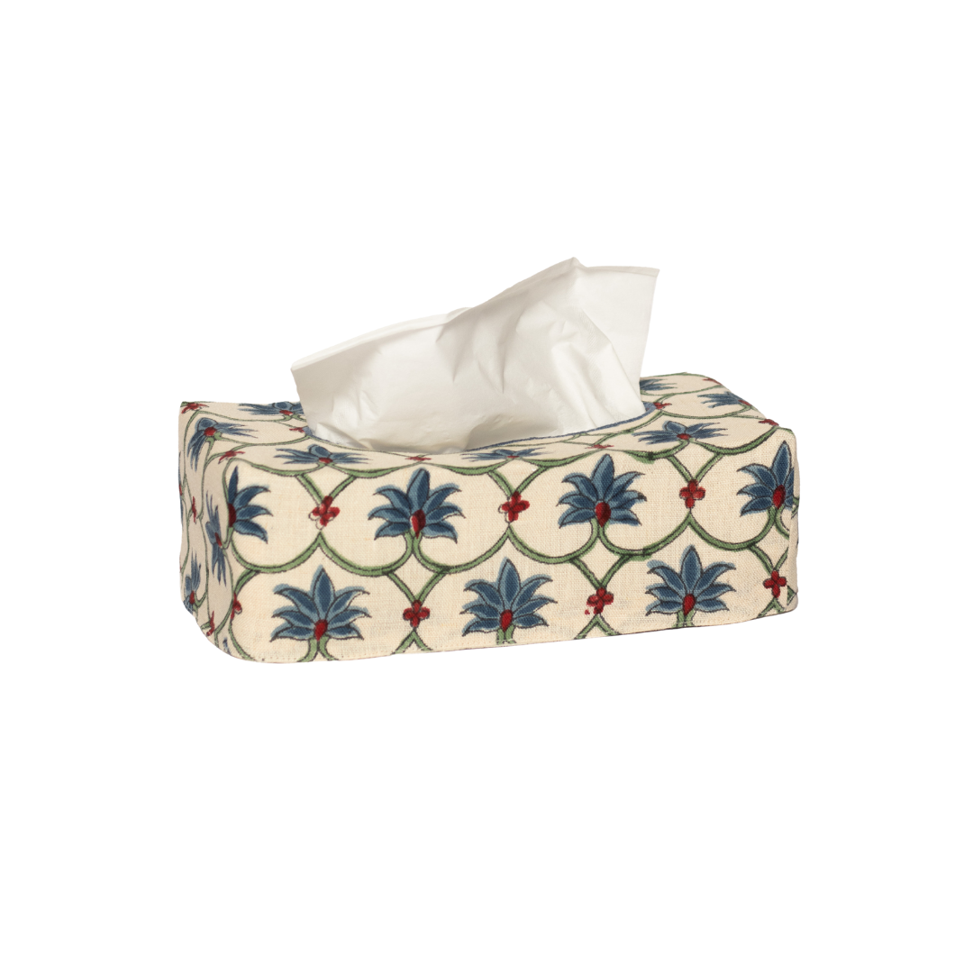 The OG Palm Grove Linen Tissue Box Cover