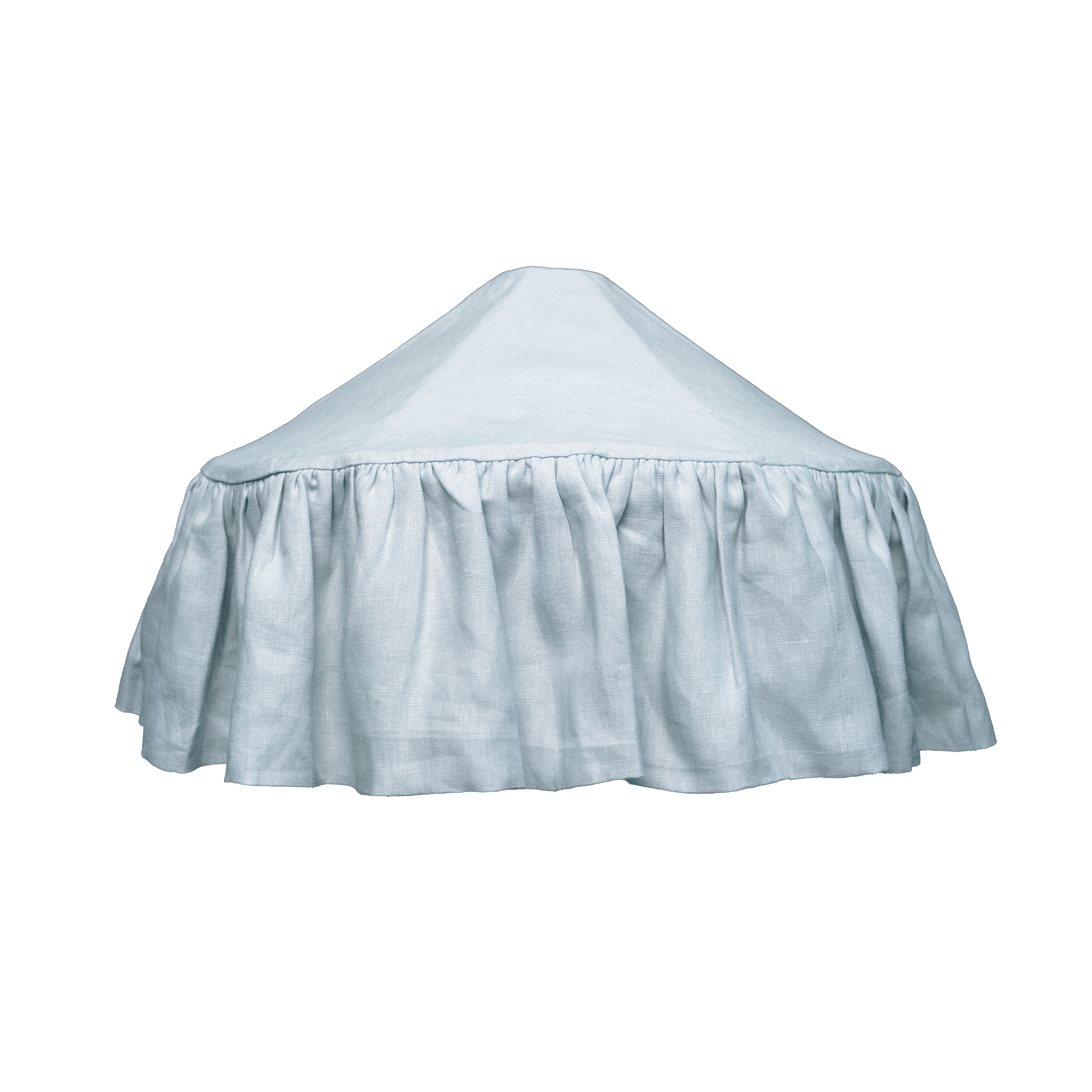 Pale Blue Linen Pantry Lampshade