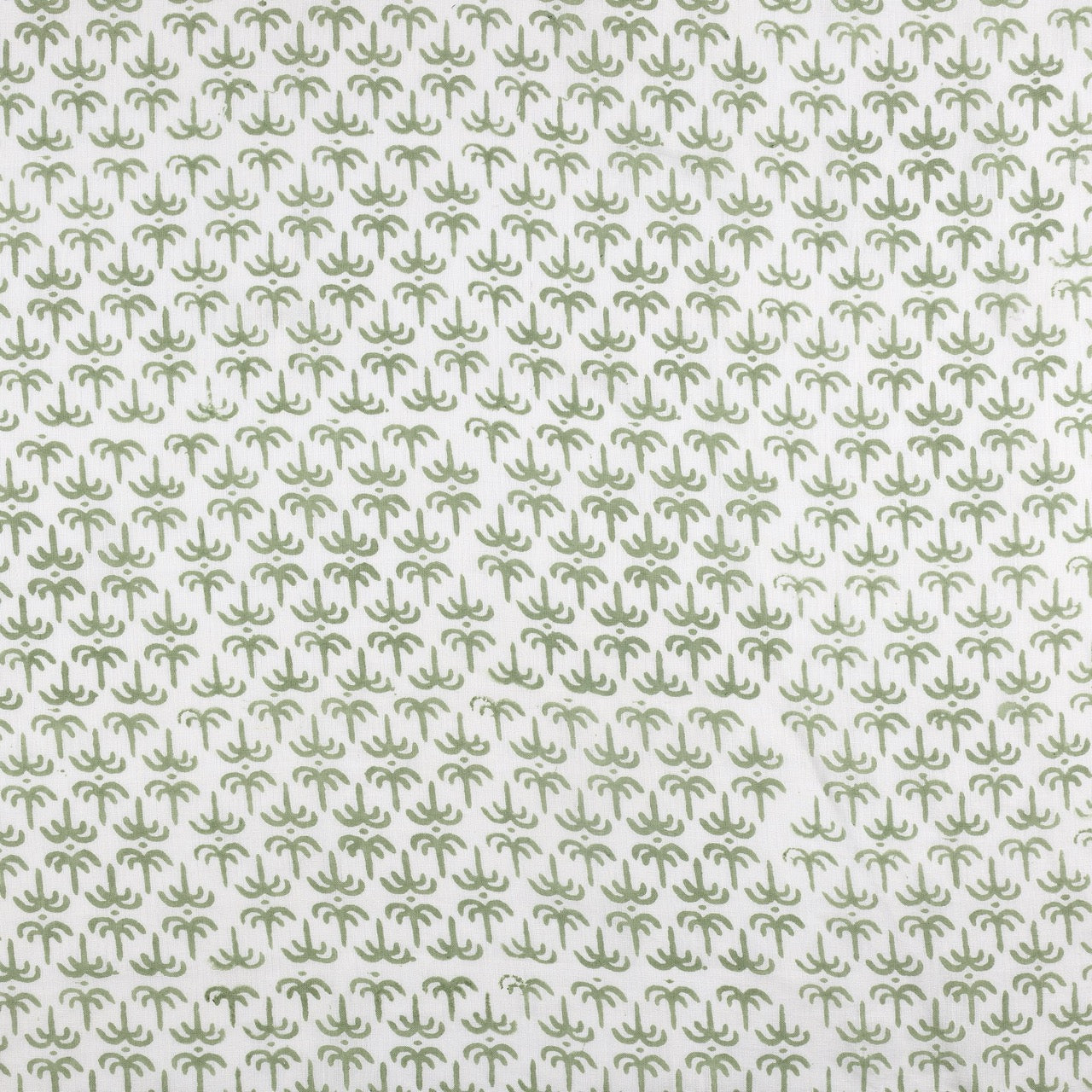 SAMPLE SALE - Green Callaloo Linen Fabric 1m