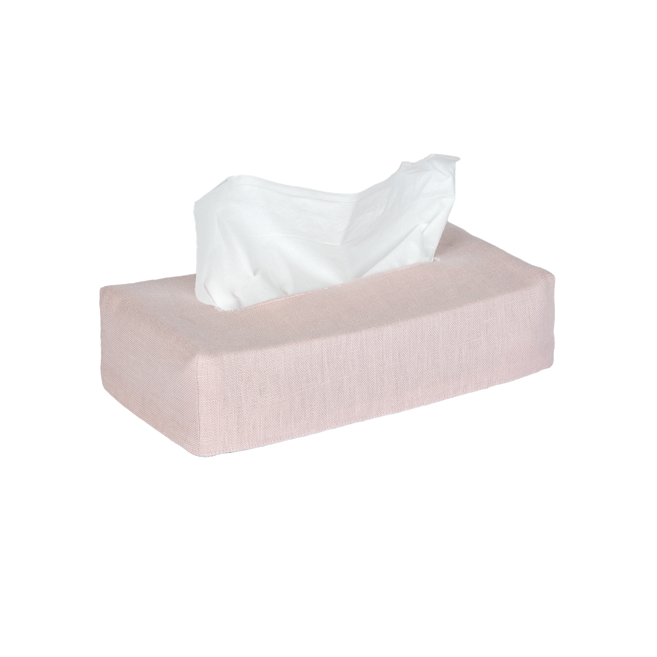 Skinny Plain Linen Tissue Box Cover