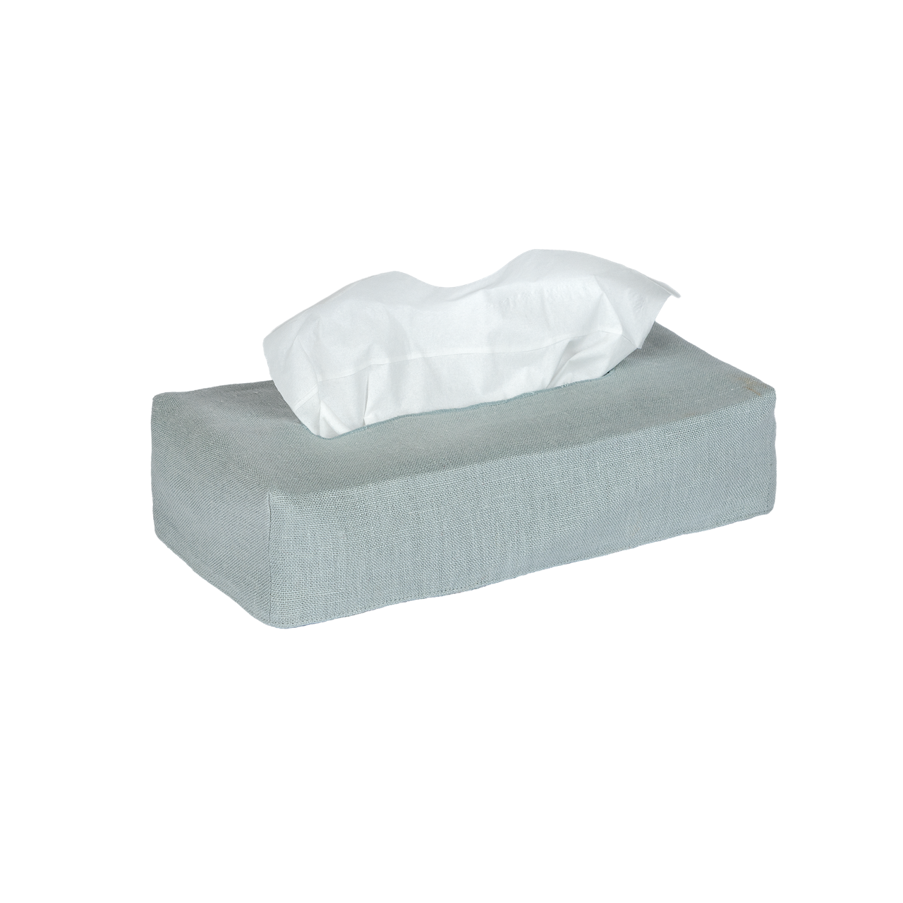 Skinny Plain Linen Tissue Box Cover