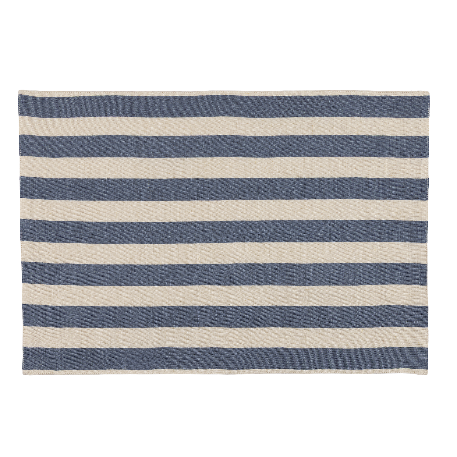 Tangier Denim Stripe Linen Placemat - Set of Two
