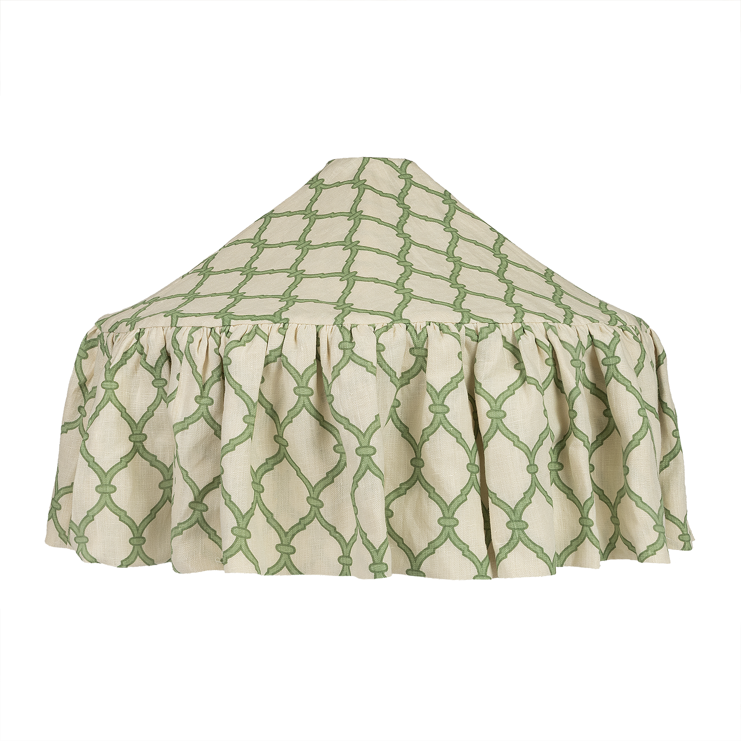 Trellis Linen Pantry Lampshade - Garden