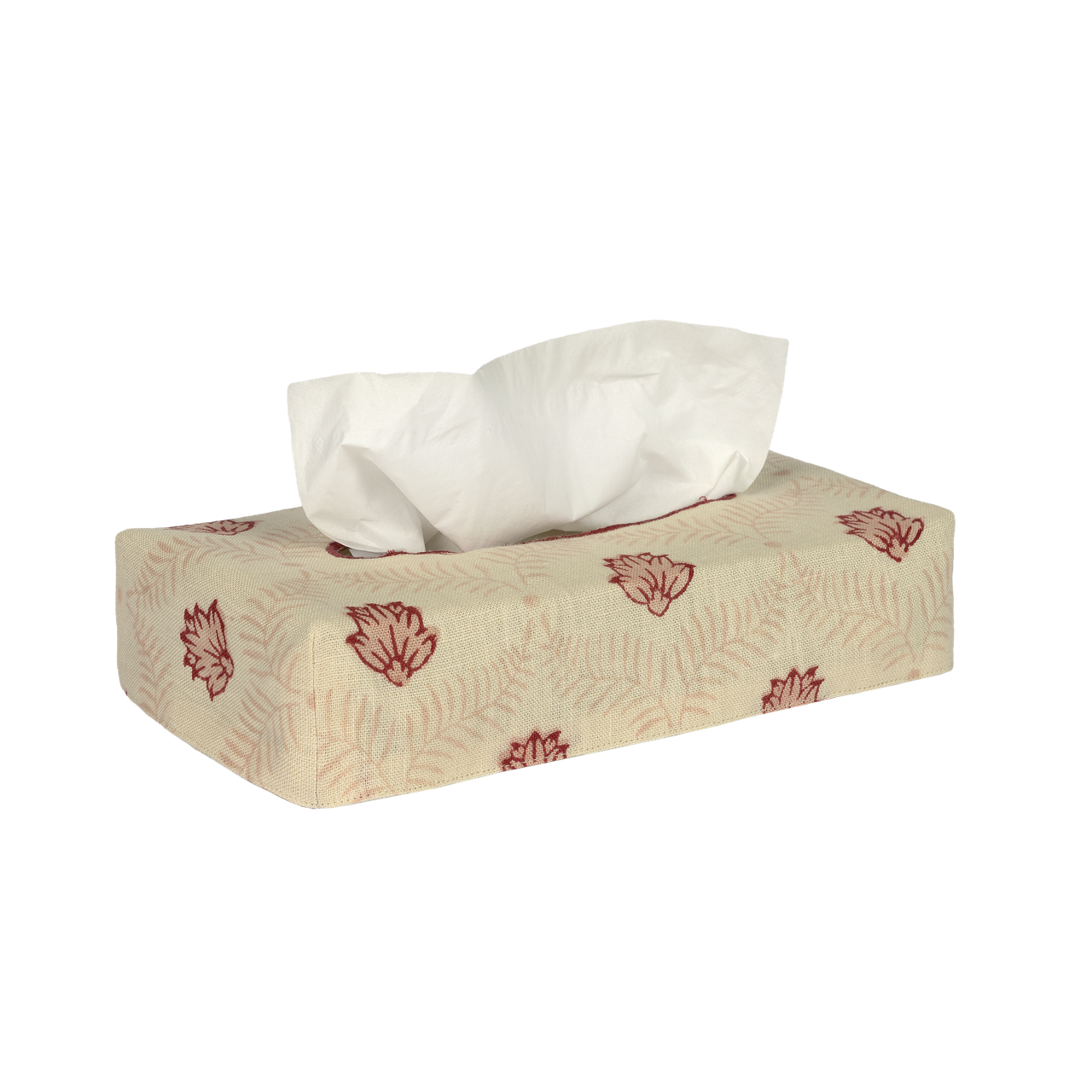 Skinny Lotus Linen Tissue Box Cover