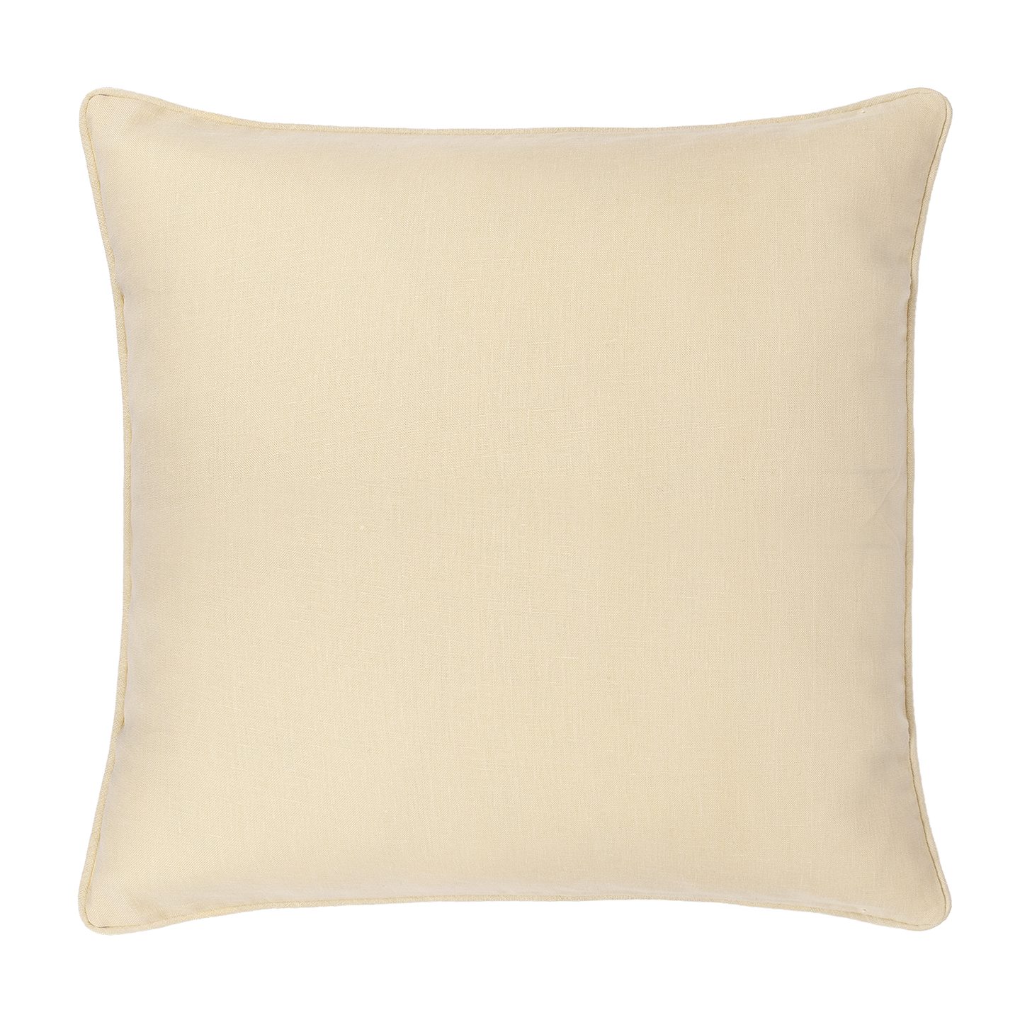 Oat Linen Piped Cushion