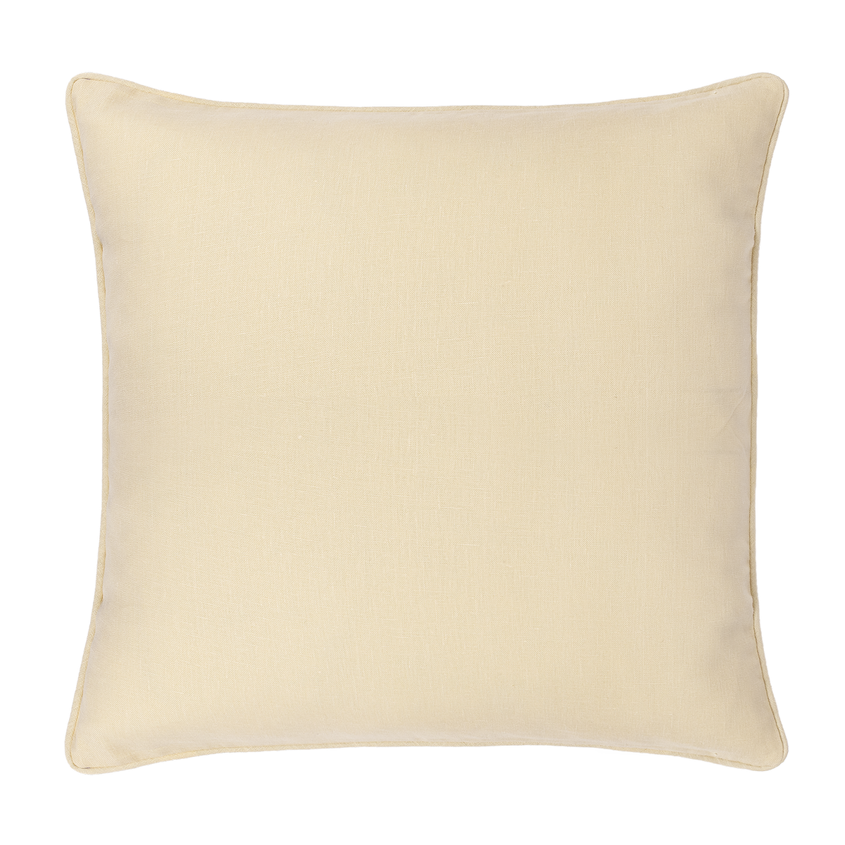 Oat Linen Piped Cushion