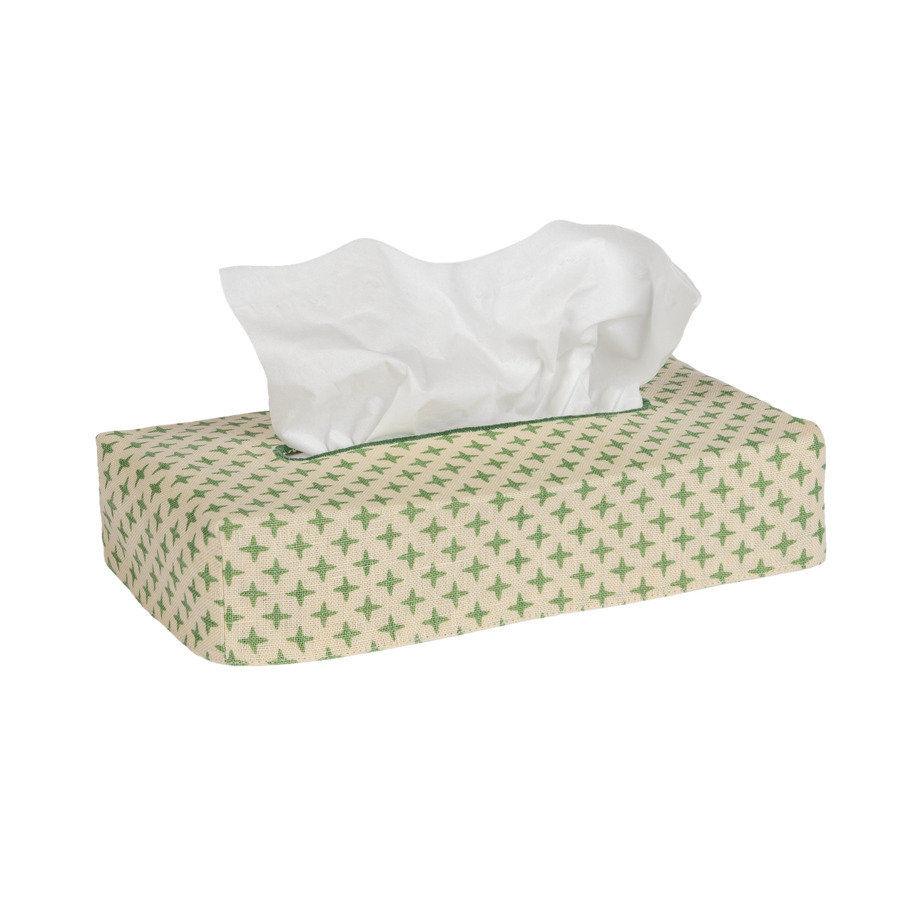 Skinny Fez Cross Linen Tissue Box Cover