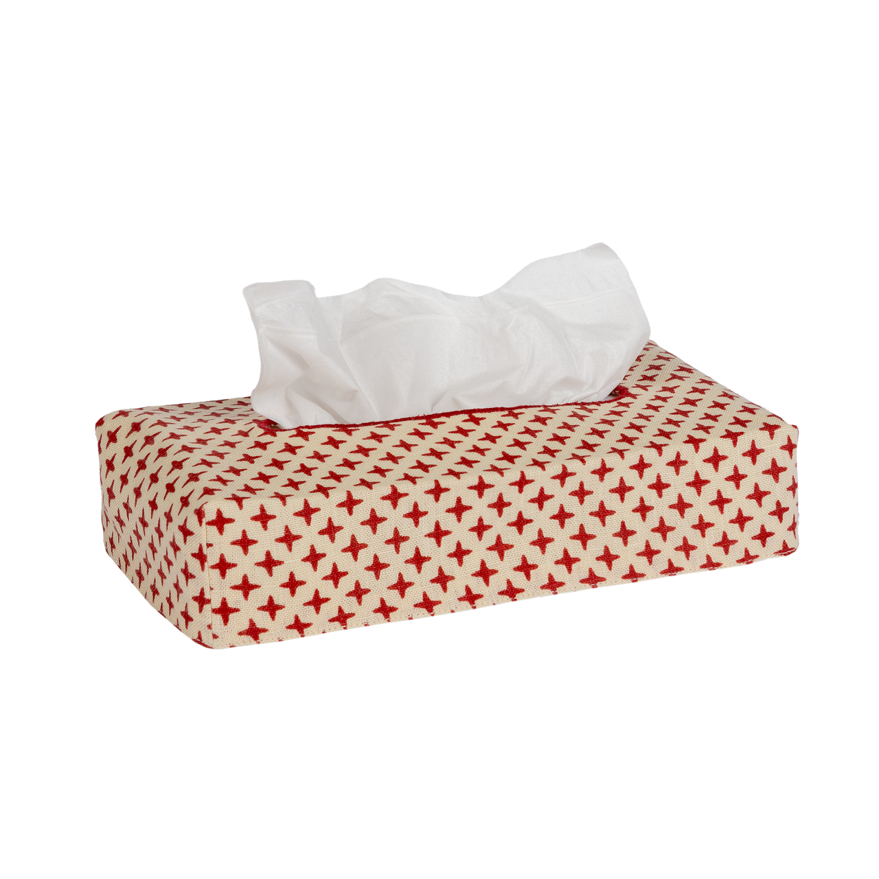 Skinny Fez Cross Linen Tissue Box Cover