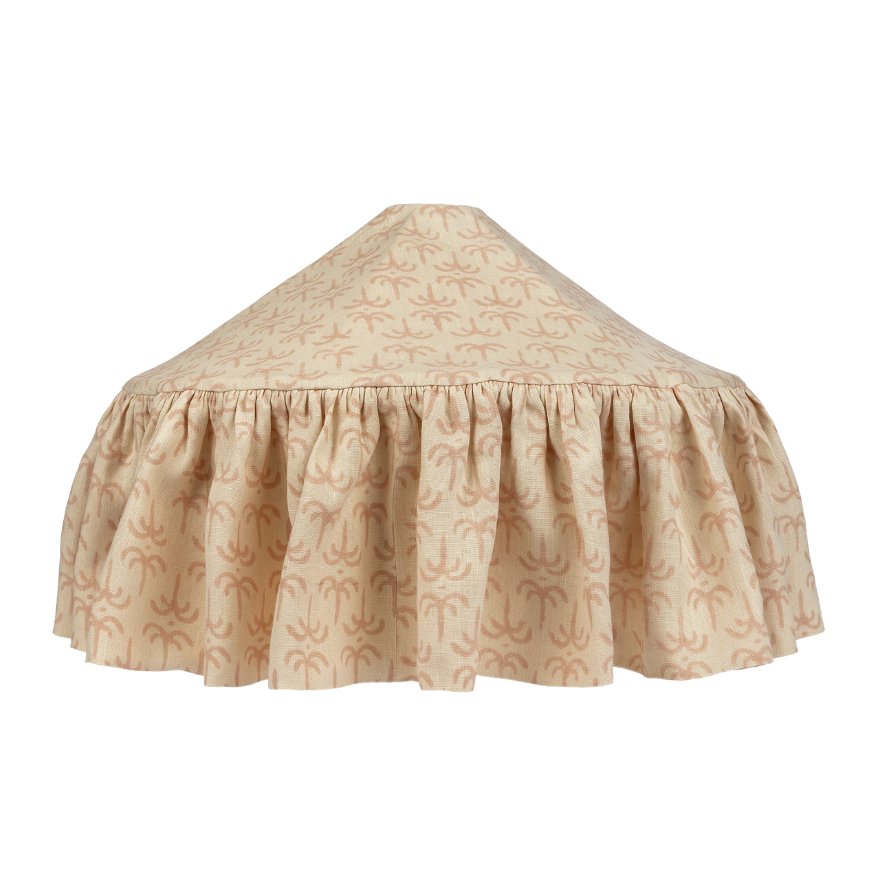 Pink Callaloo Linen Pantry Lampshade