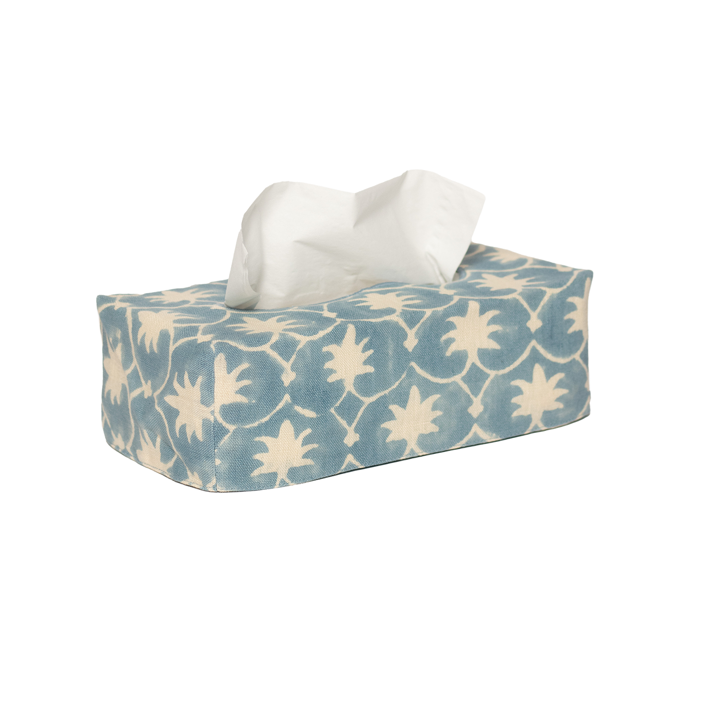 The OG Palm Grove Linen Tissue Box Cover