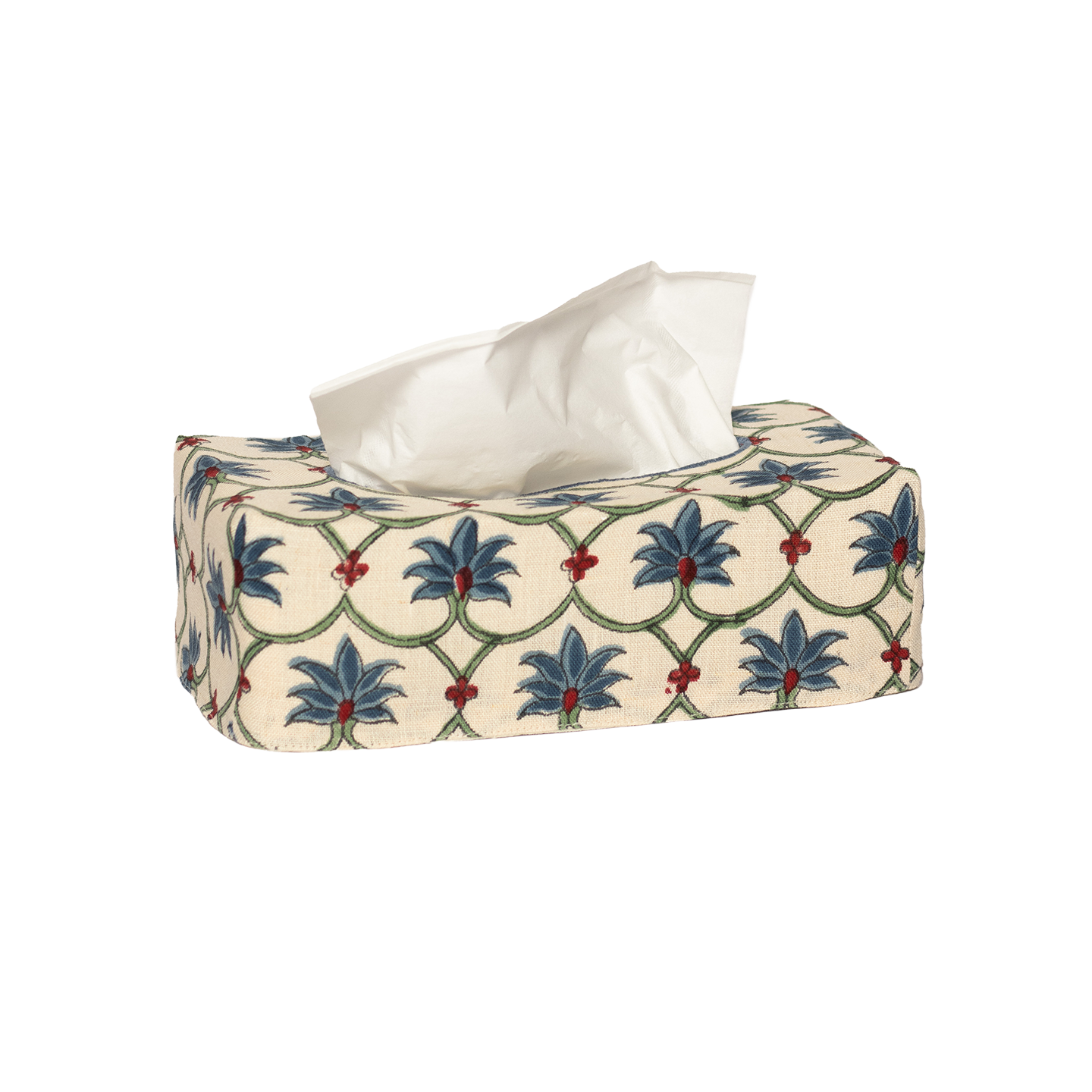 The OG Palm Grove Linen Tissue Box Cover