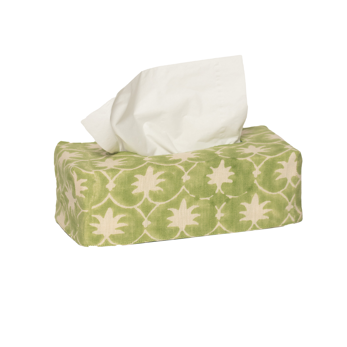 The OG Palm Grove Linen Tissue Box Cover