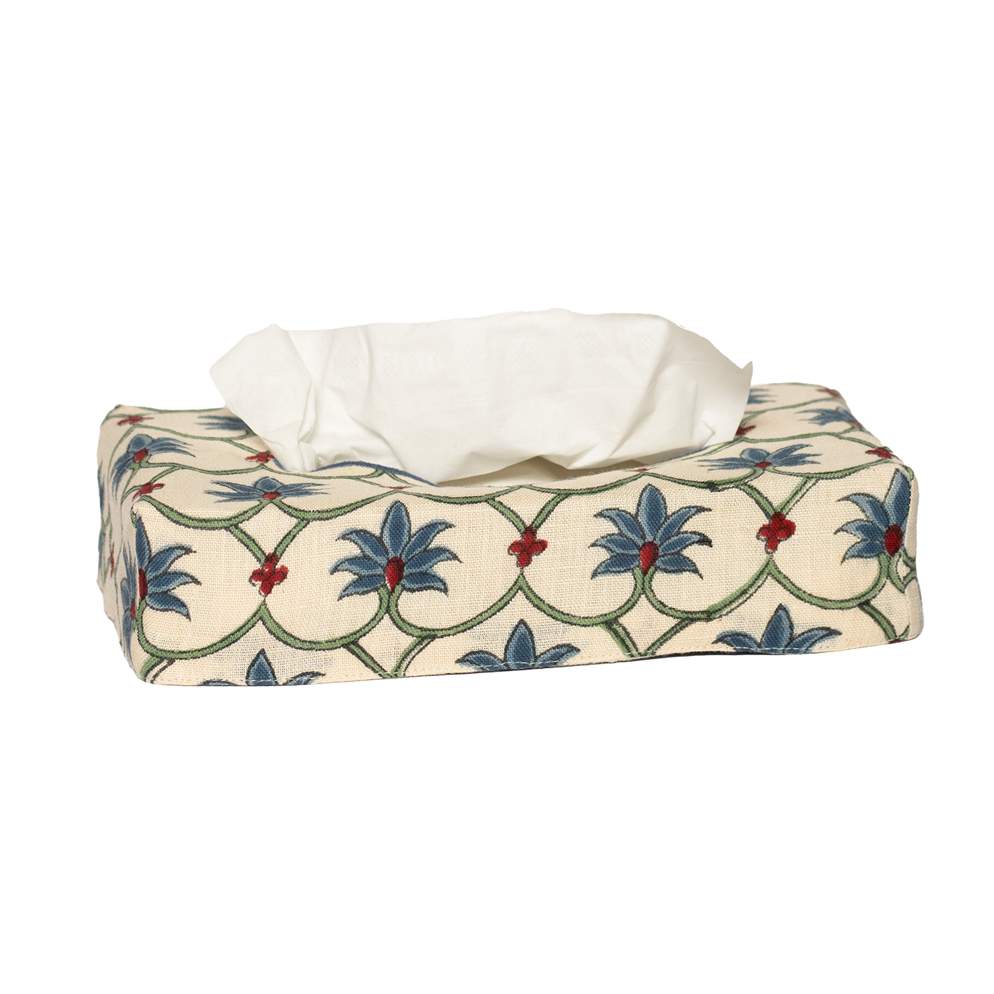 Skinny Palm Grove Linen Tissue Box Cover